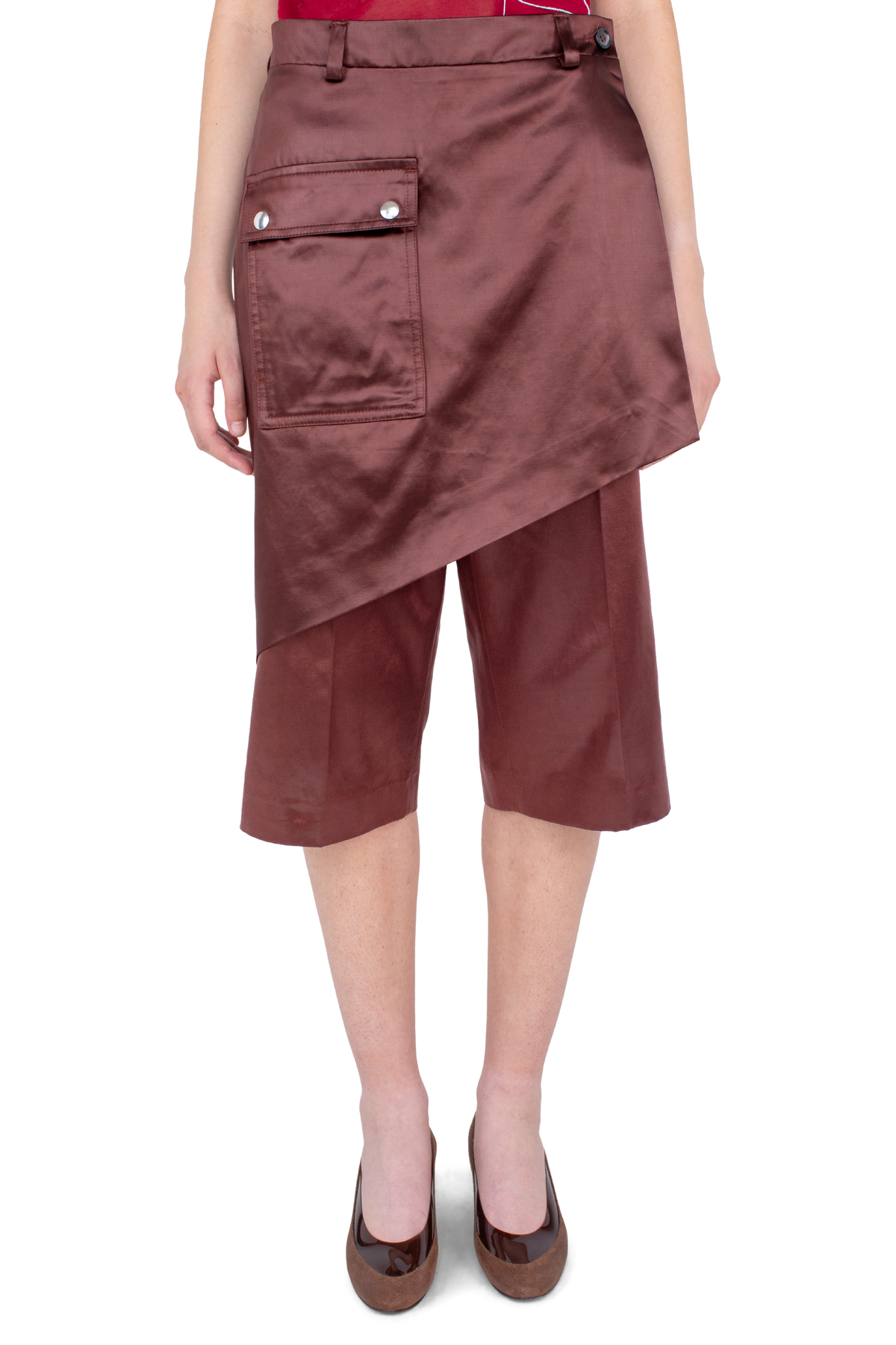 LINNET Wrap Culottes — Burnt Umber