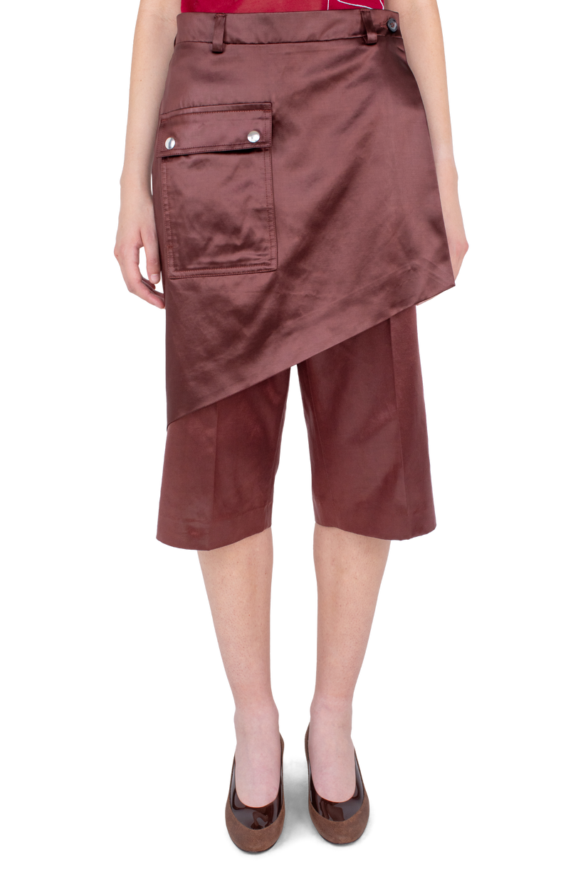 LINNET Wrap Culottes — Burnt Umber