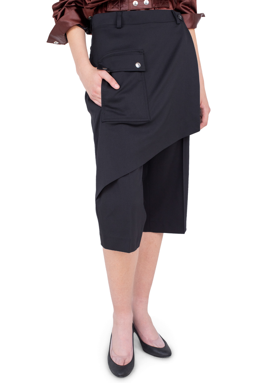 LINNET Wrap Culottes — Crow Black