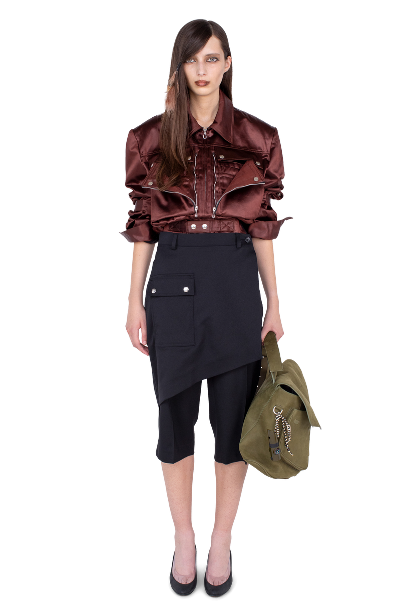 LINNET Wrap Culottes — Crow Black