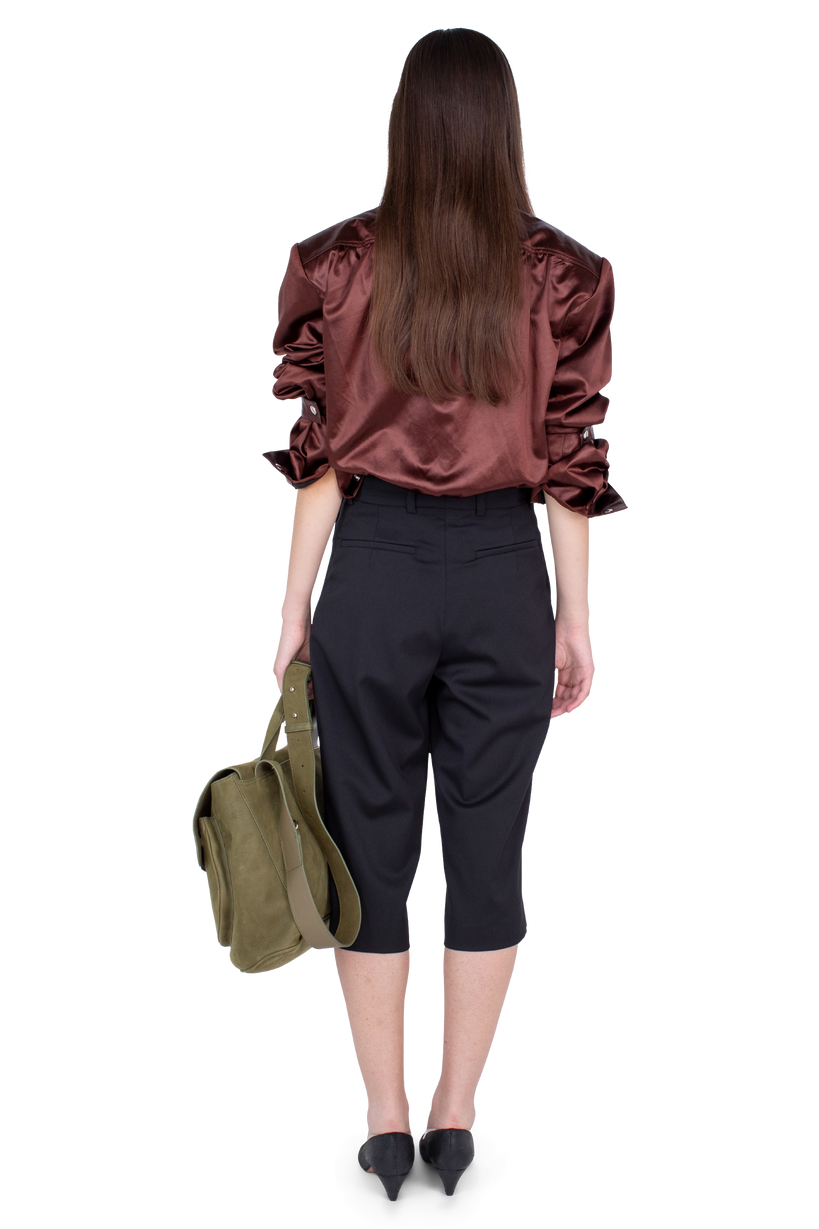 LINNET Wrap Culottes — Crow Black