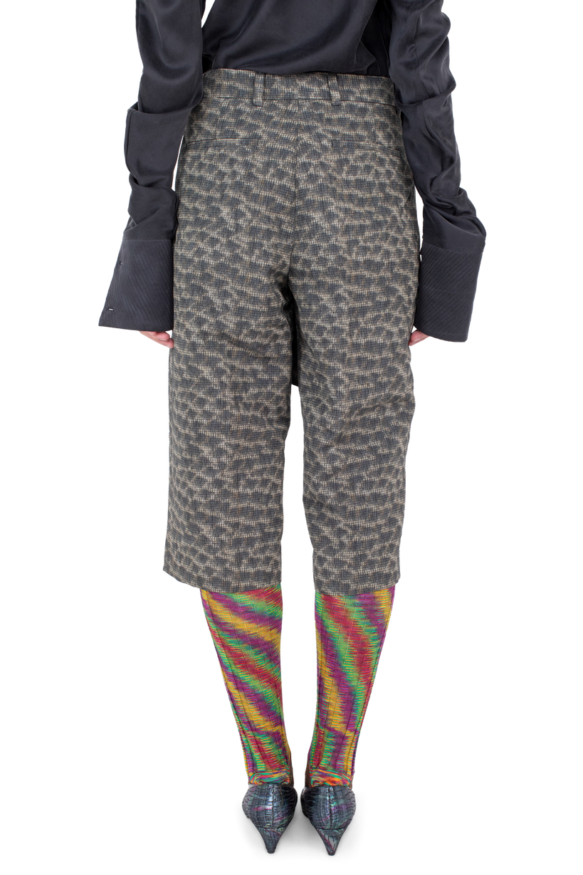LINNET Wrap Culottes — Feather Print