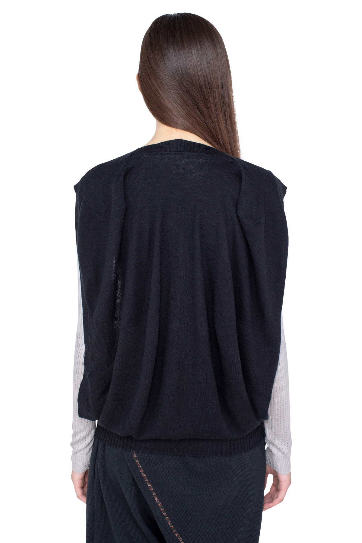 GUILLEMOT Cocoon Cardigan — Nebular Black / Silver Grey