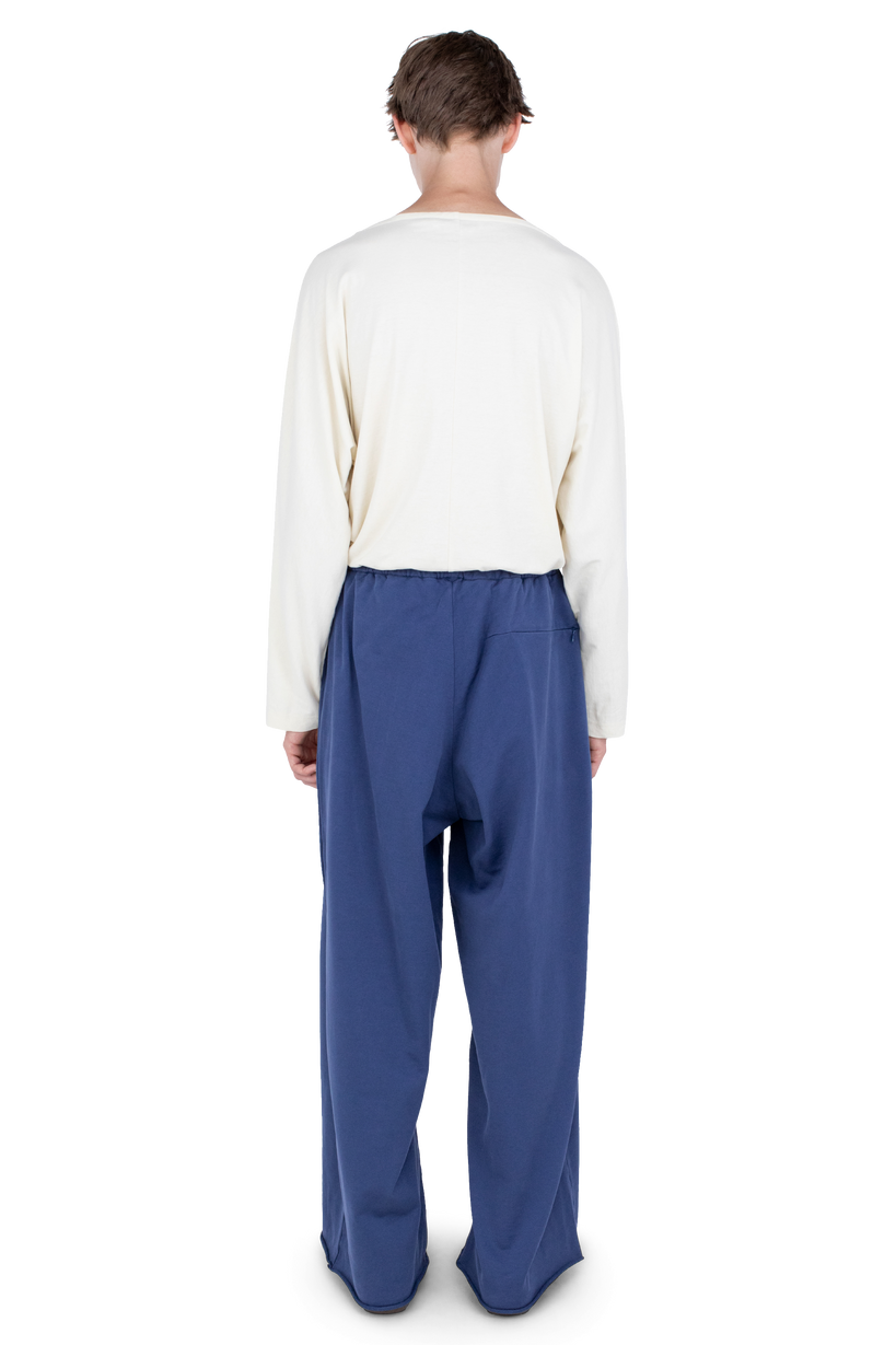 VELEKA Wide Trousers — Marine Blue