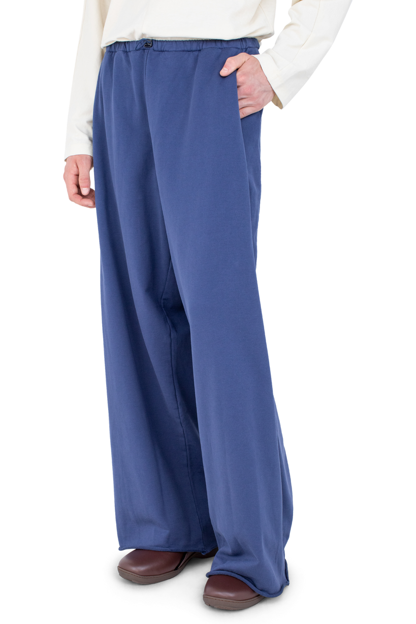 VELEKA Wide Trousers — Marine Blue