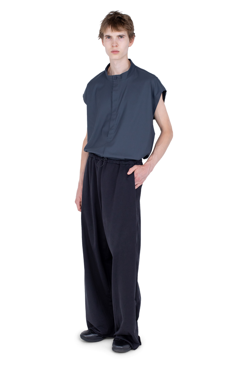 VELEKA Wide Trousers — Charcoal