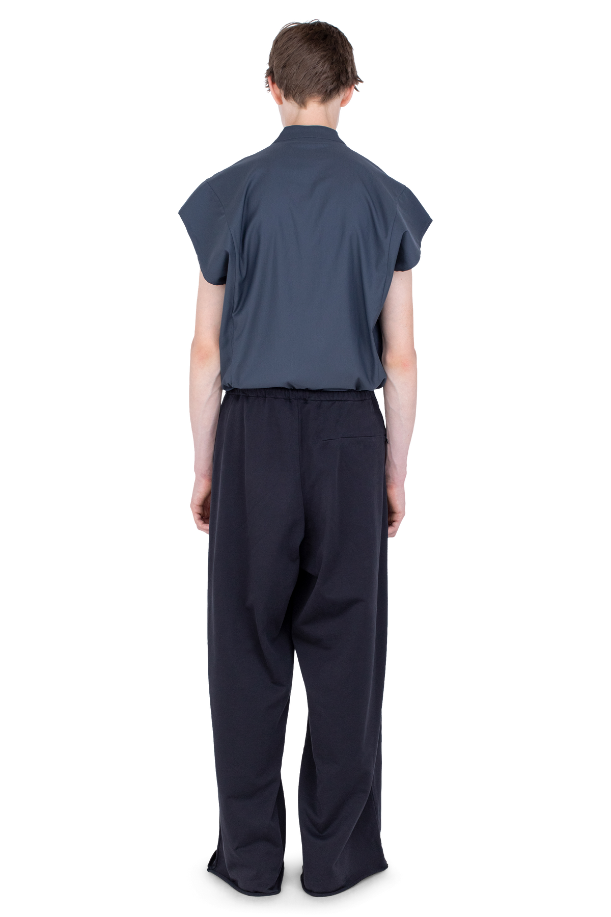 VELEKA Wide Trousers — Charcoal