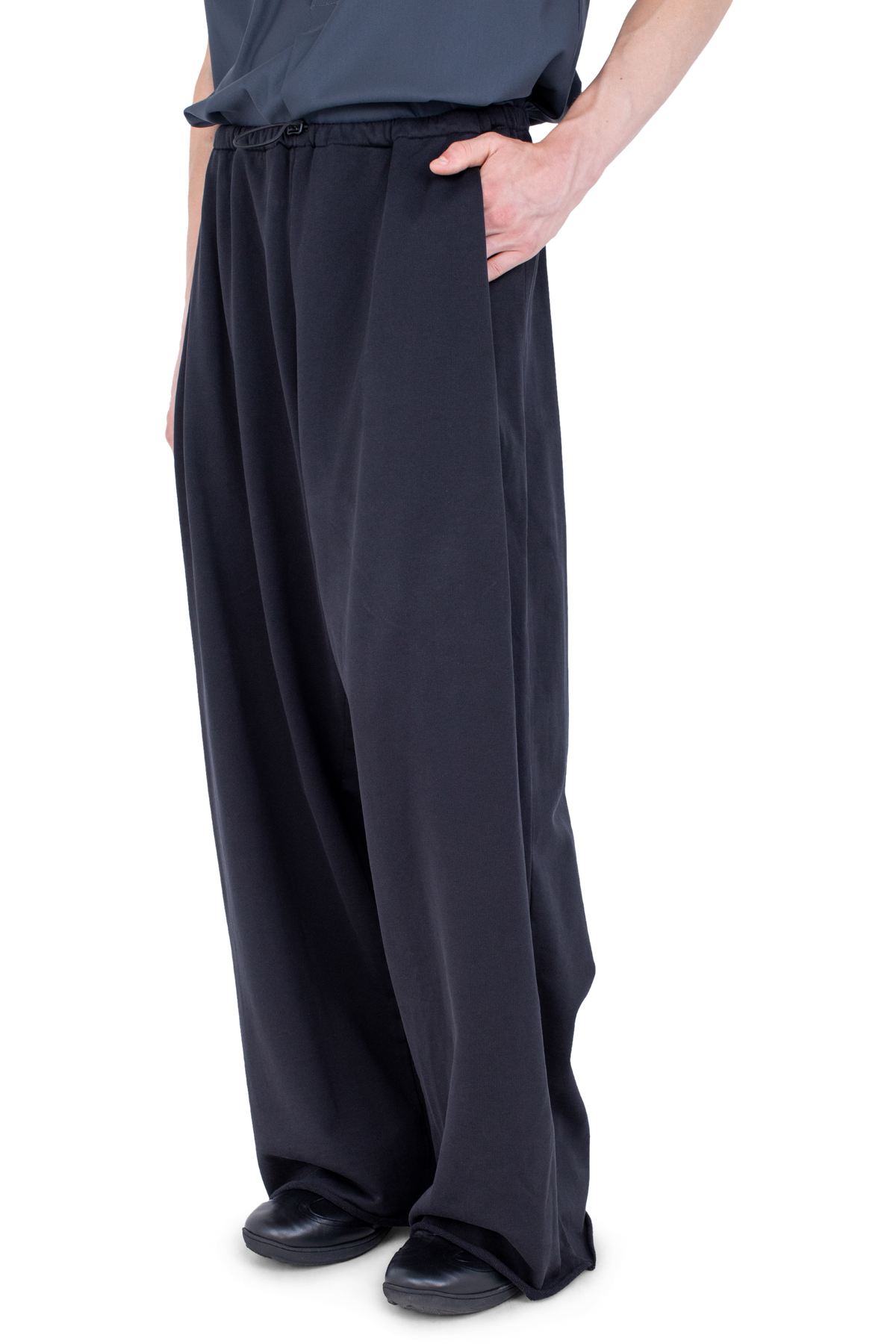 VELEKA Wide Trousers — Charcoal