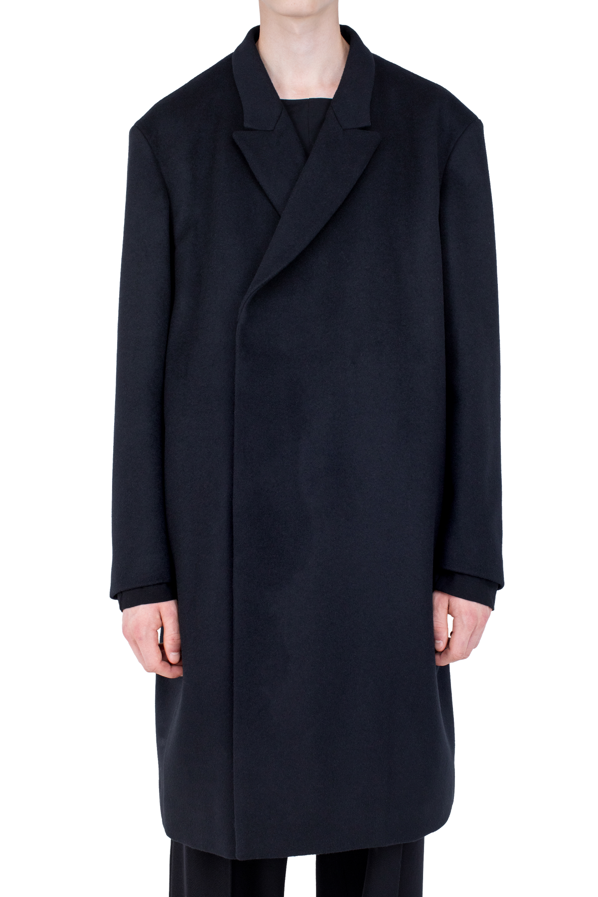EPELDE Overcoat — Deep Black