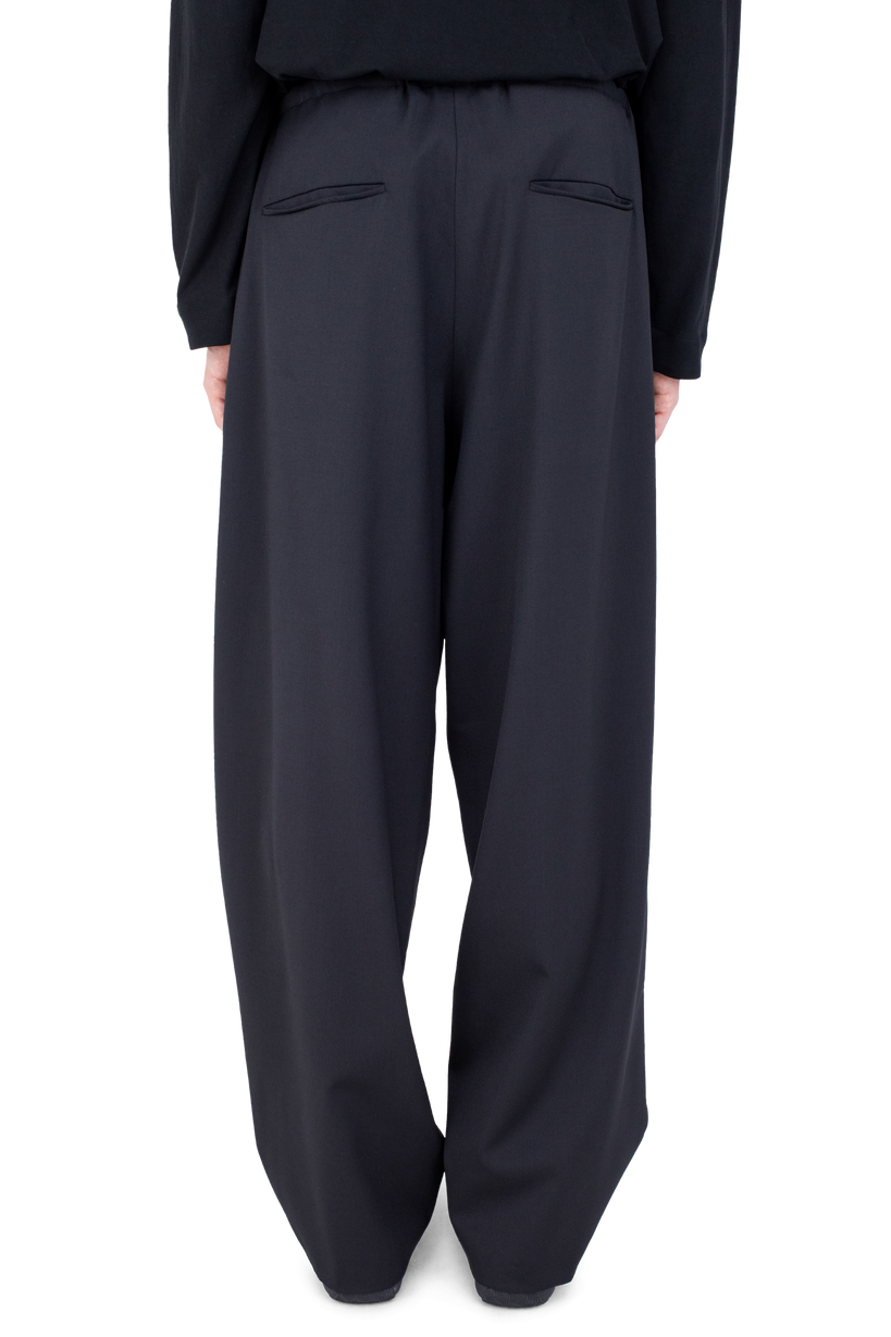 LAAN Gathered Trousers — Crow Black