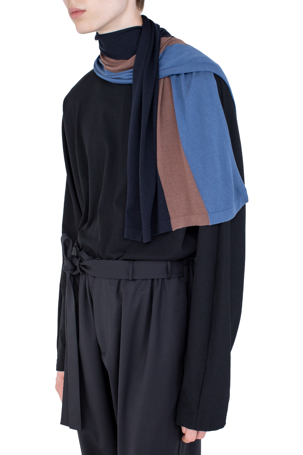 SIGO Knit Scarf — Brown