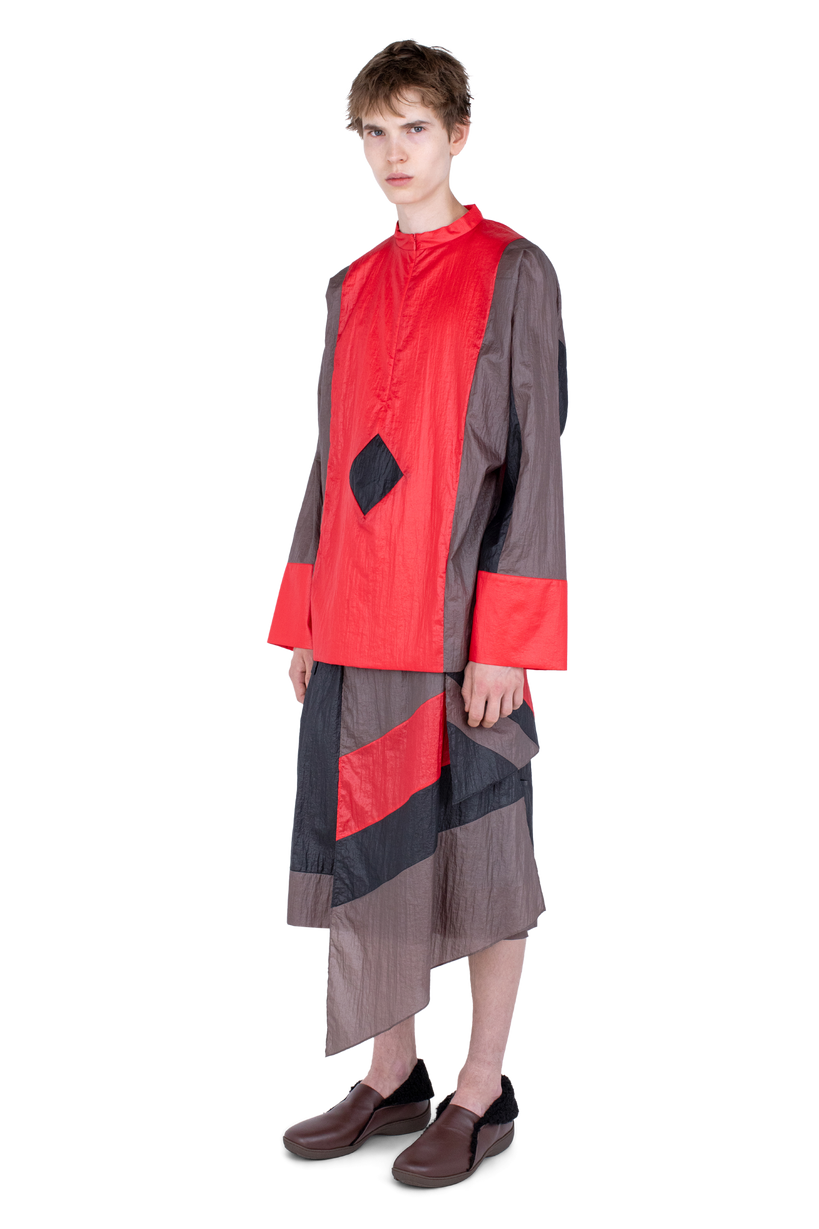 HERTEL Stripe Pullover — Crimson