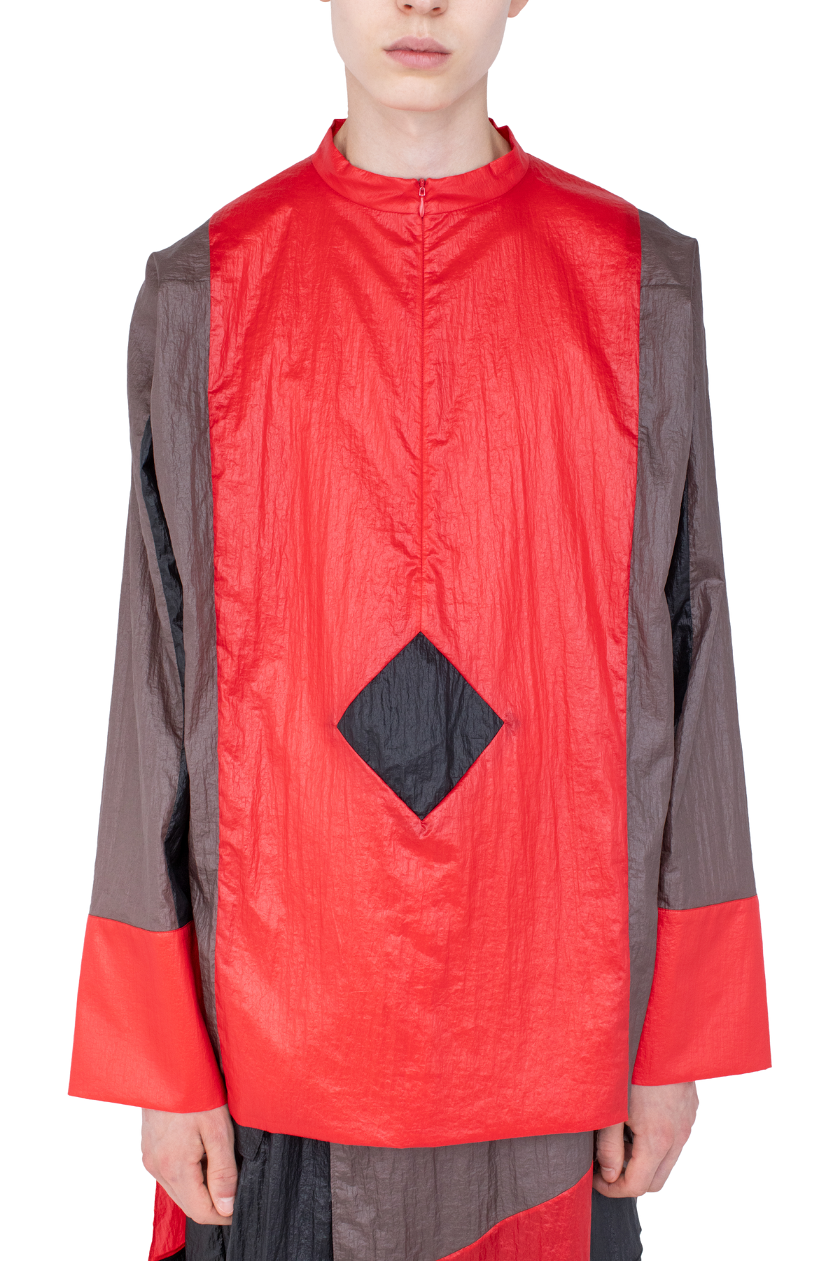 HERTEL Stripe Pullover — Crimson