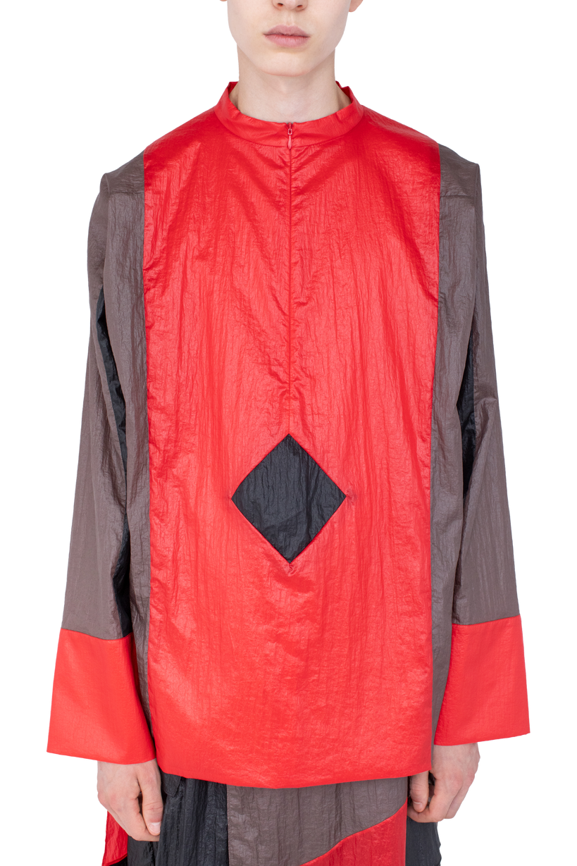 HERTEL Stripe Pullover — Crimson