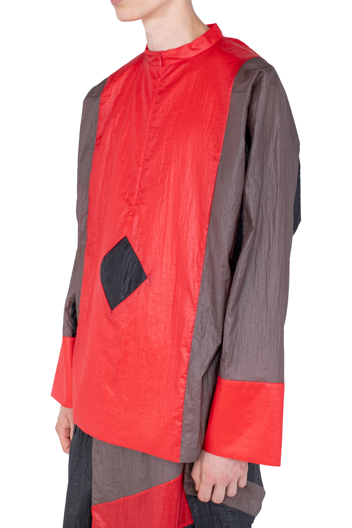 HERTEL Stripe Pullover — Crimson