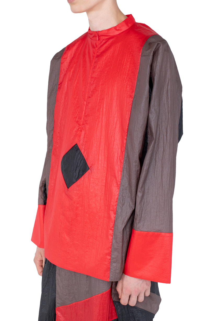 HERTEL Stripe Pullover — Crimson