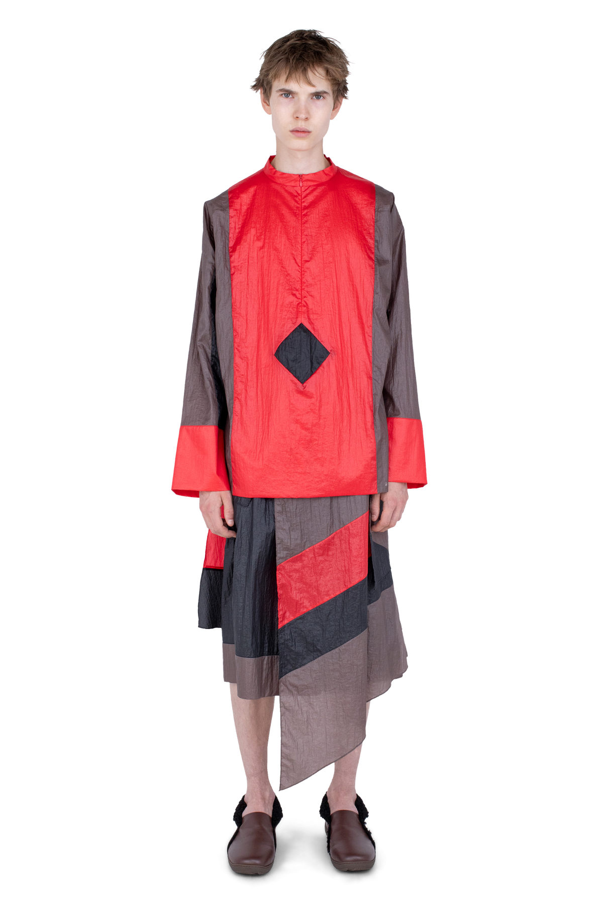 HERTEL Stripe Pullover — Crimson