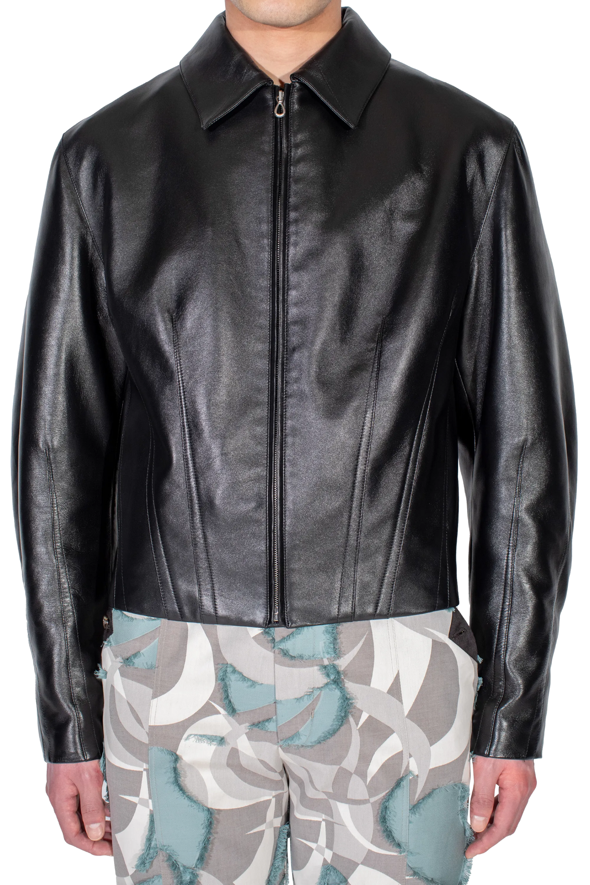 LUR Leather Jacket — Smokey Black