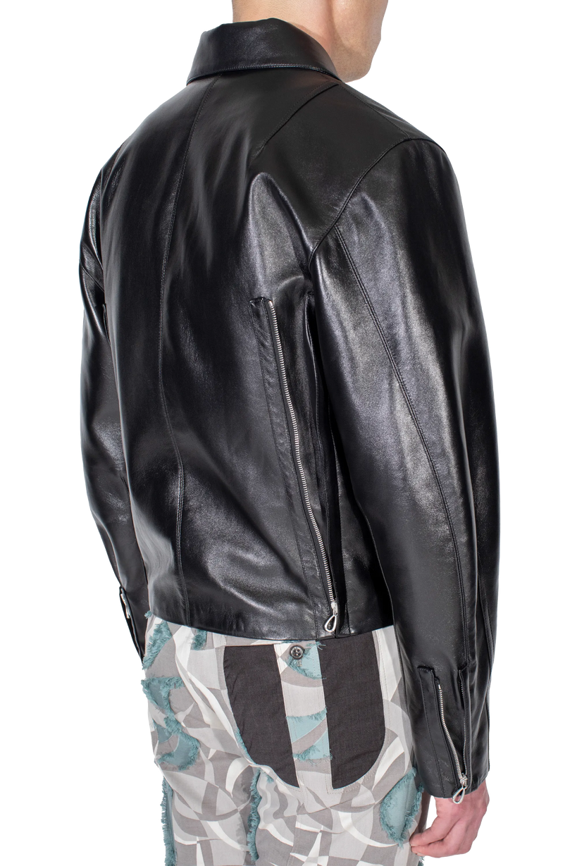 LUR Leather Jacket — Smokey Black