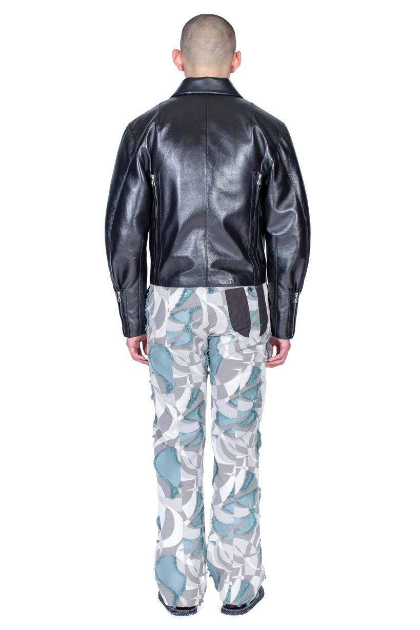 LUR Leather Jacket — Smokey Black