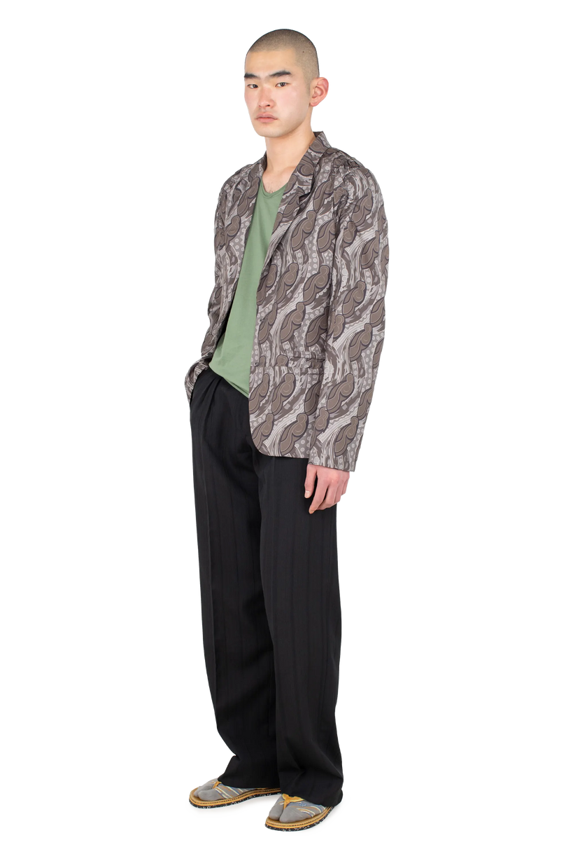TARHOS Pleated Trousers — Midnight Black