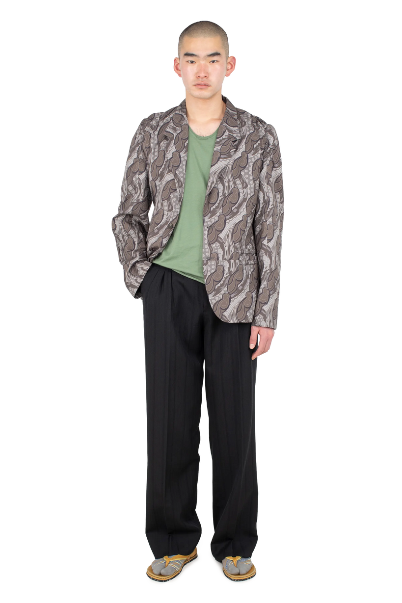 TARHOS Pleated Trousers — Midnight Black