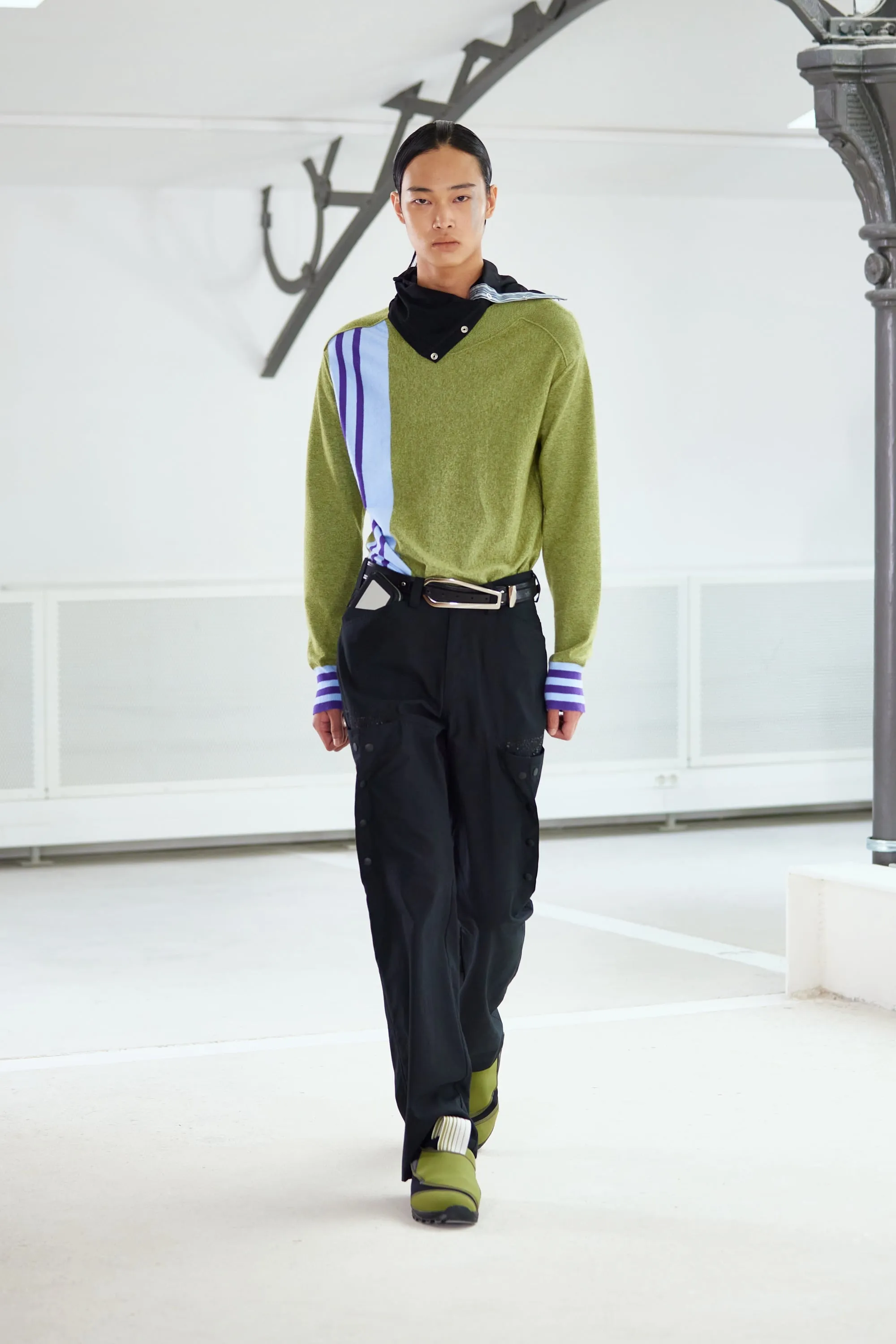 KIKO KOSTADINOV 25SS Alecベルト KKSS25AC01 Kiko Kostadinov Alec Belt - Navy Blue/Green Khaki | Garmentory