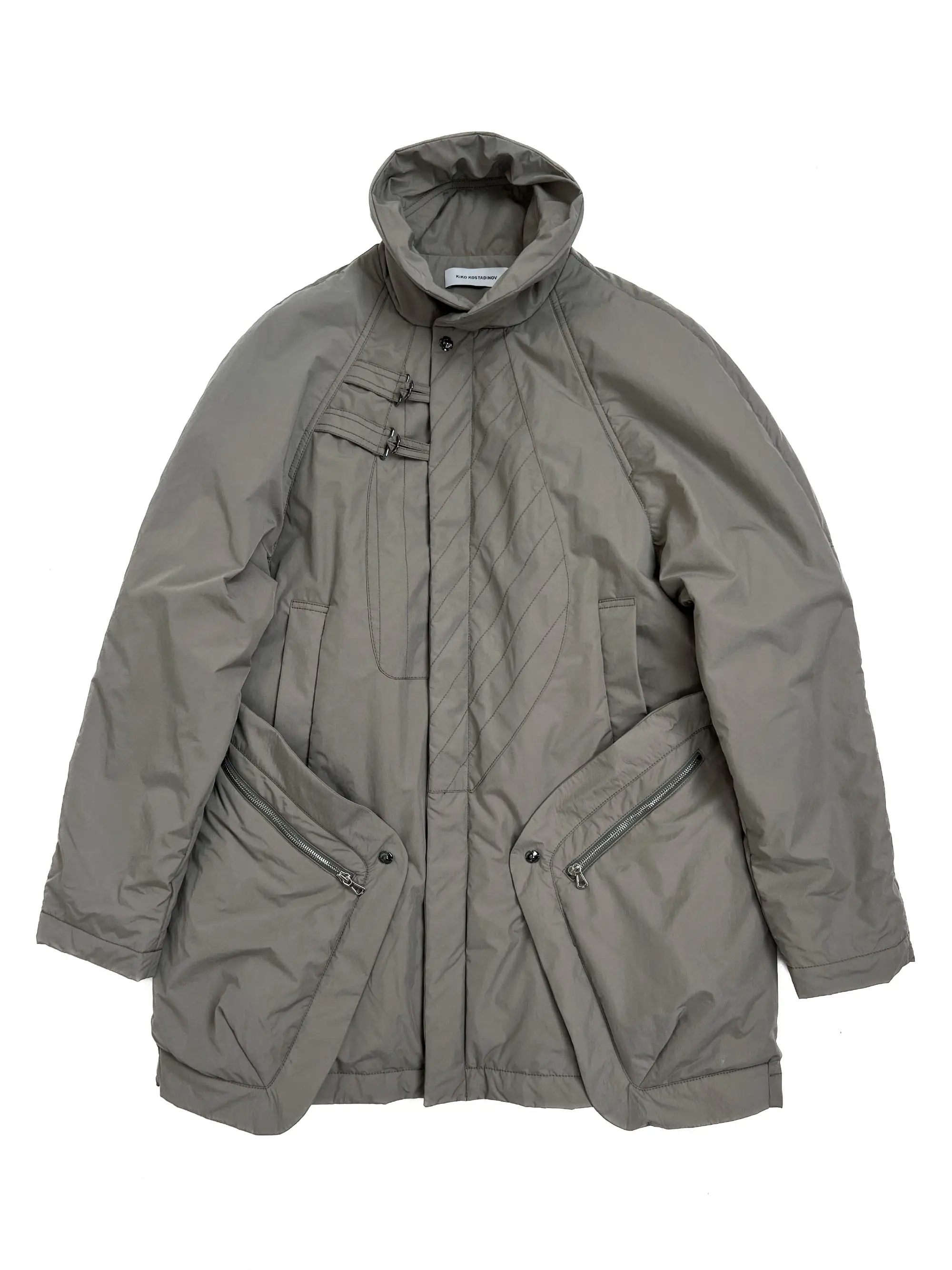 KIKO KOSTADINOV XOLO MULTI POCKET COAT - GREY - UNRELEASED SAMPLE