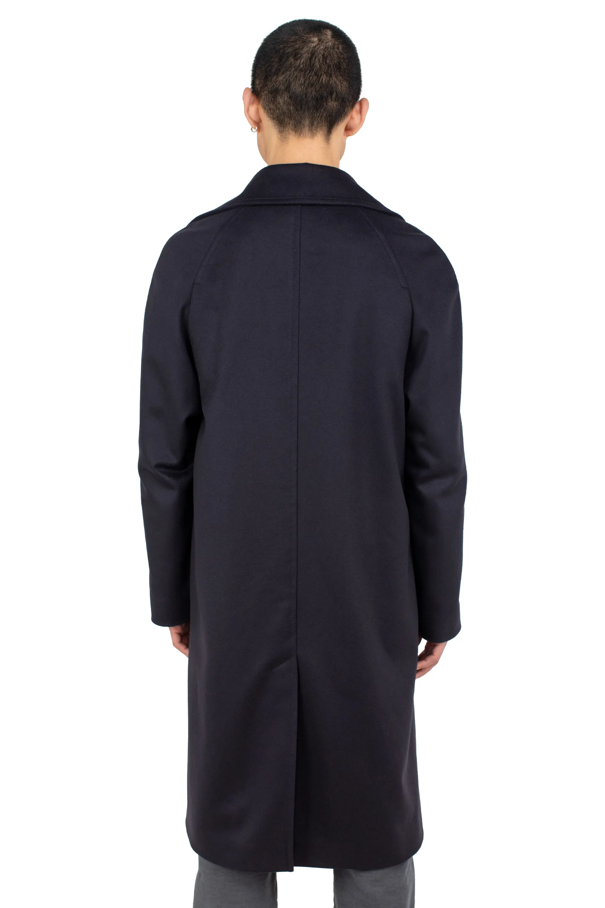 KIKO KOSTADINOV DANTE BALMACAAN COAT - MIDNIGHT BLUE