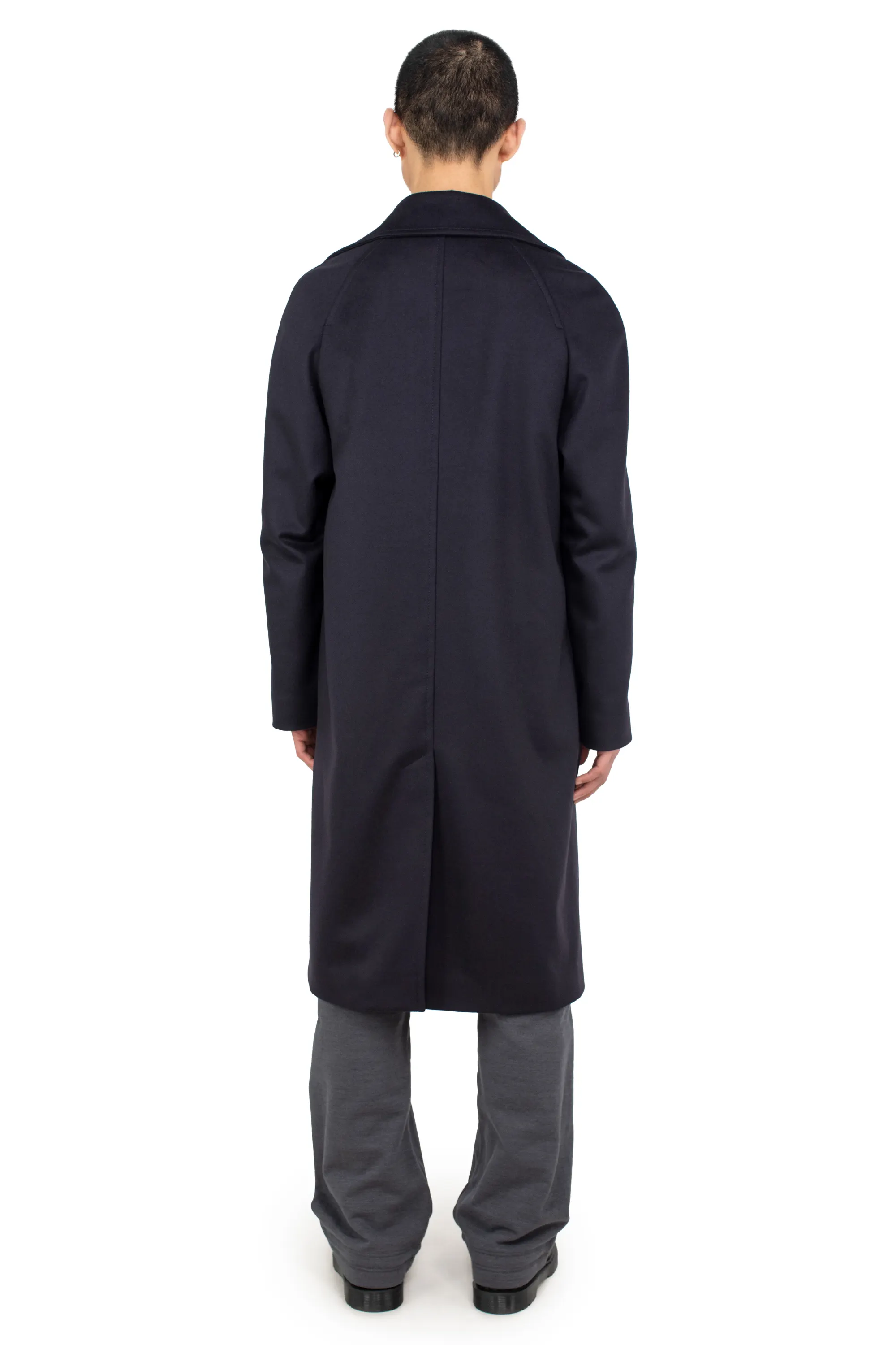 KIKO KOSTADINOV DANTE BALMACAAN COAT - MIDNIGHT BLUE