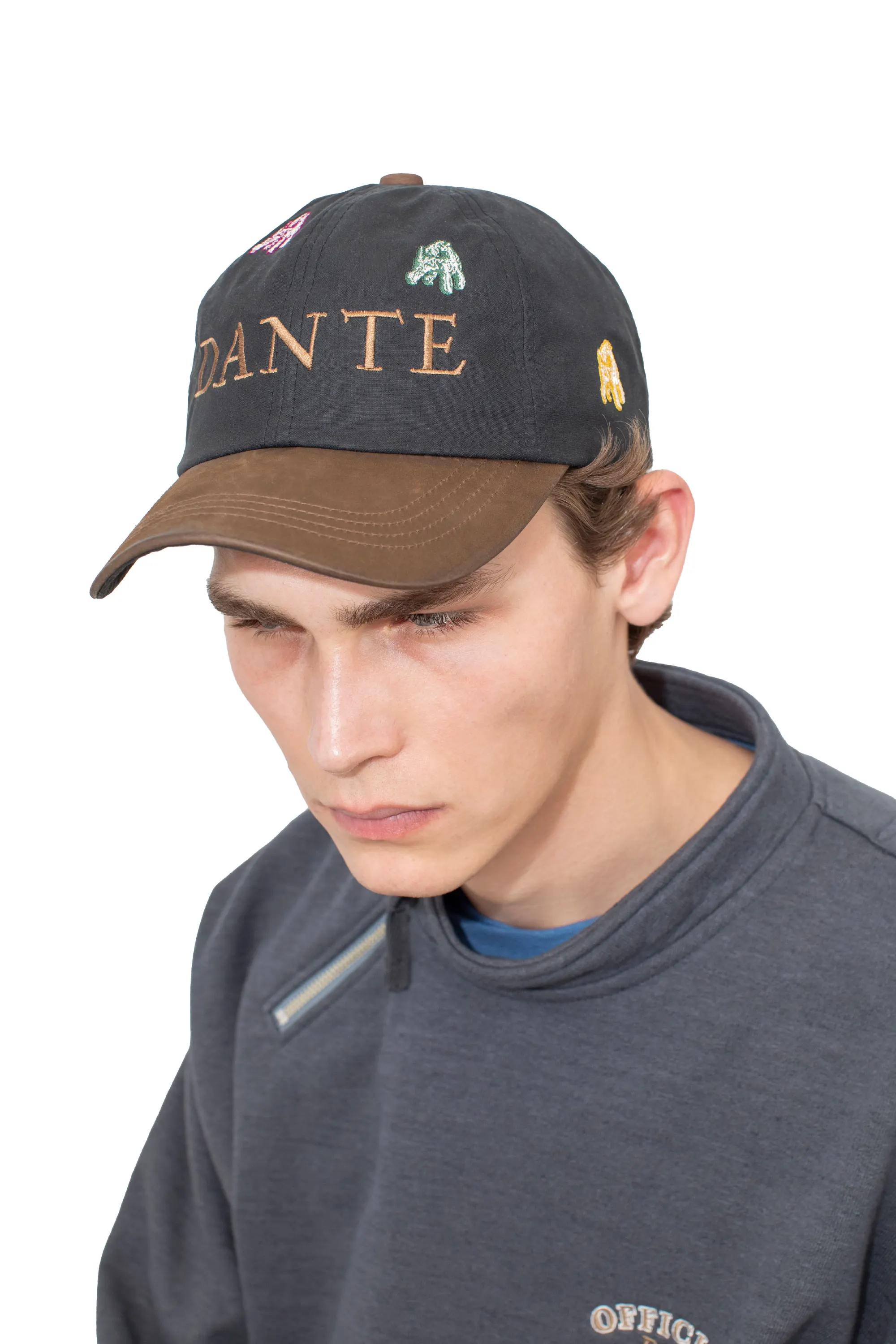 KIKO KOSTADINOV DANTE MULTI EMBROIDERY HAT - BLACK