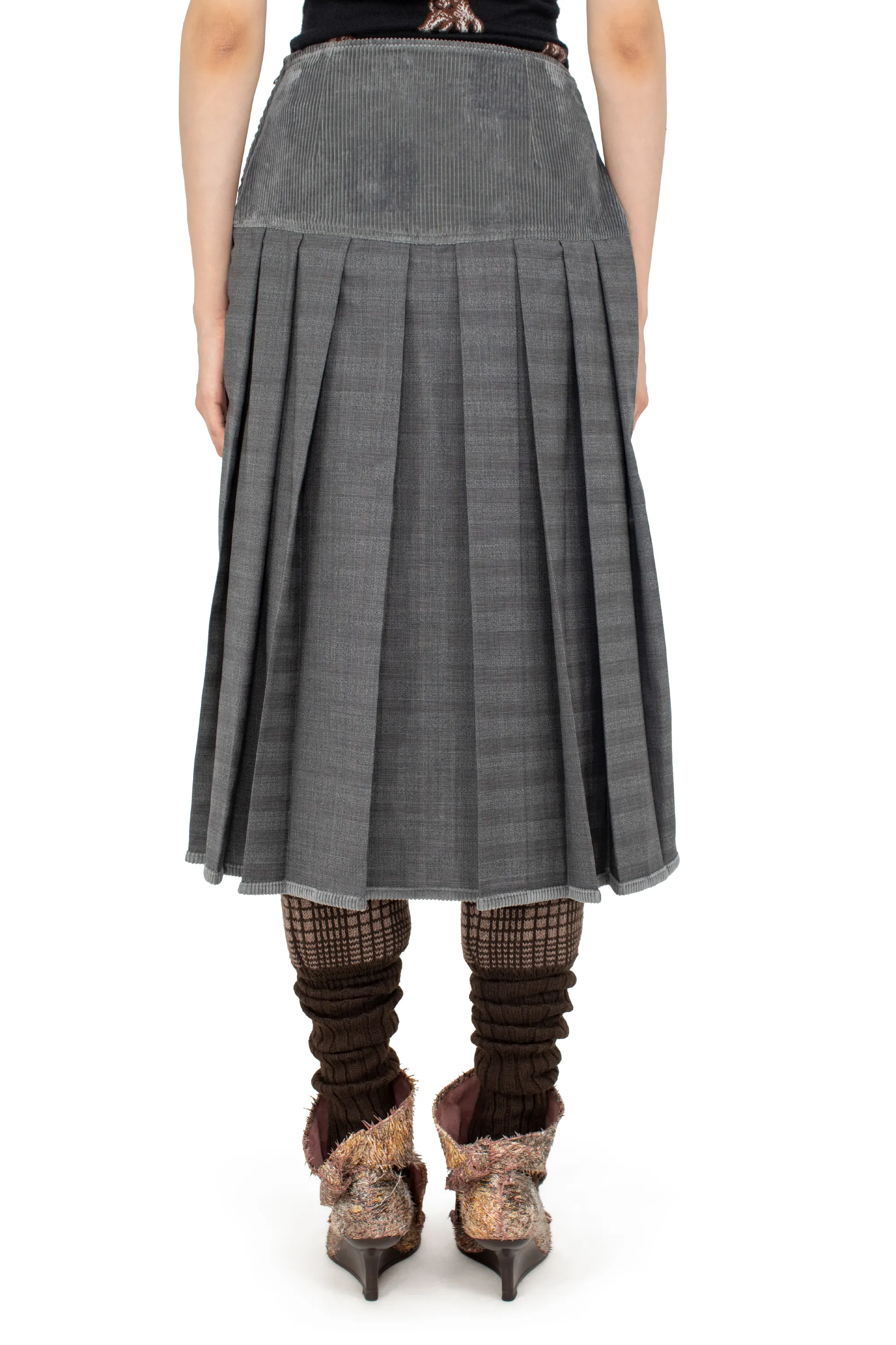 KIKO KOSTADINOV DANTE PLEATED SKORT - GREY/D GREY