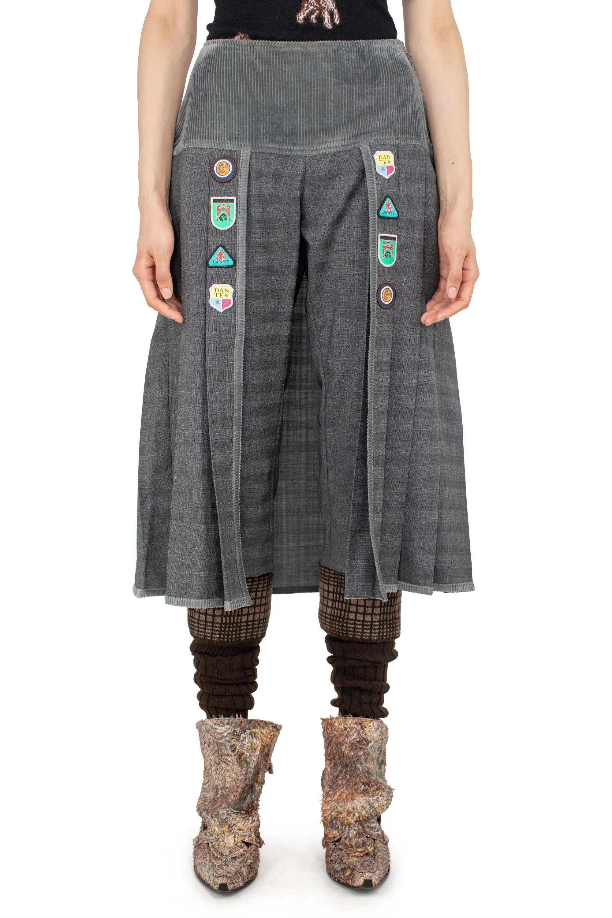 KIKO KOSTADINOV DANTE PLEATED SKORT - GREY/D GREY