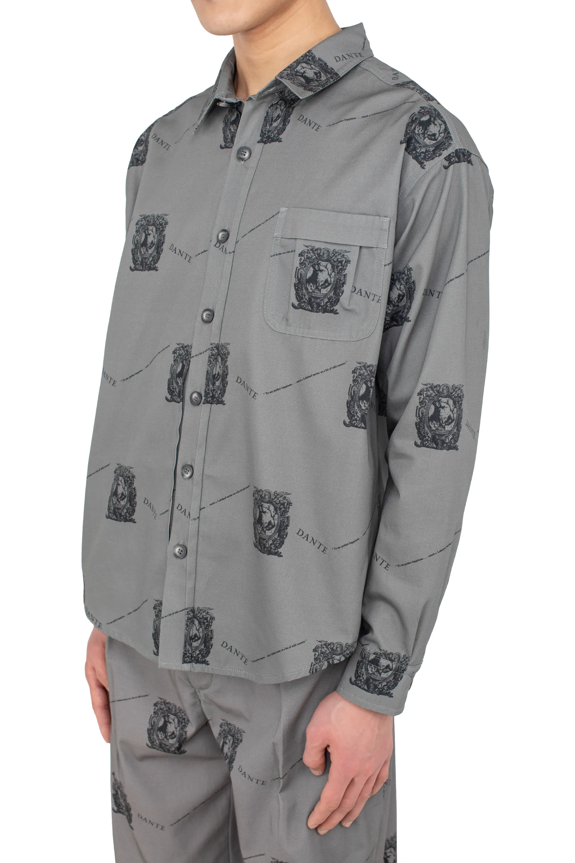 KIKO KOSTADINOV DANTE POCKET SHIRT - DANTE GREY