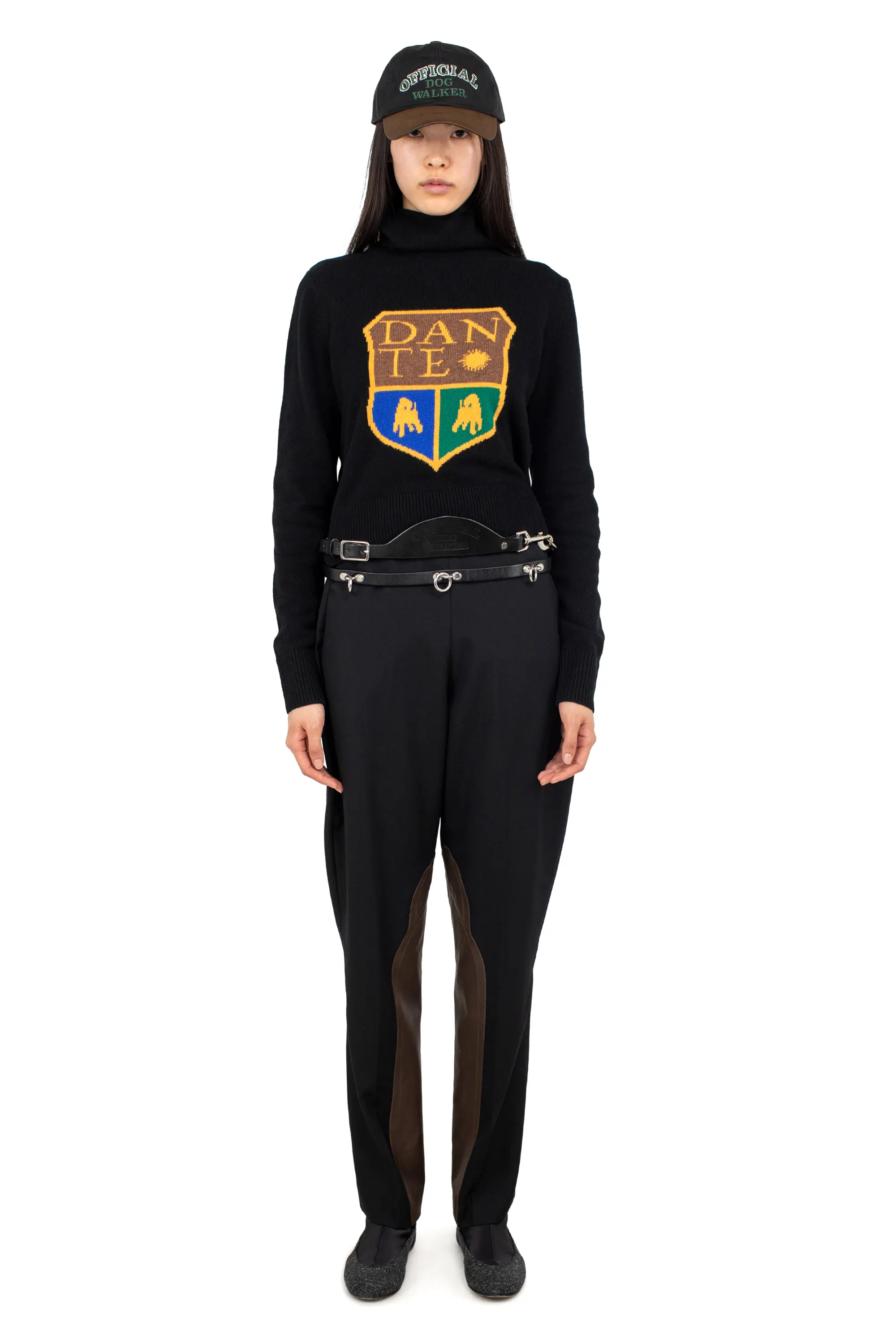 KIKO KOSTADINOV DANTE RIDING TROUSERS - BLACK/D BROWN