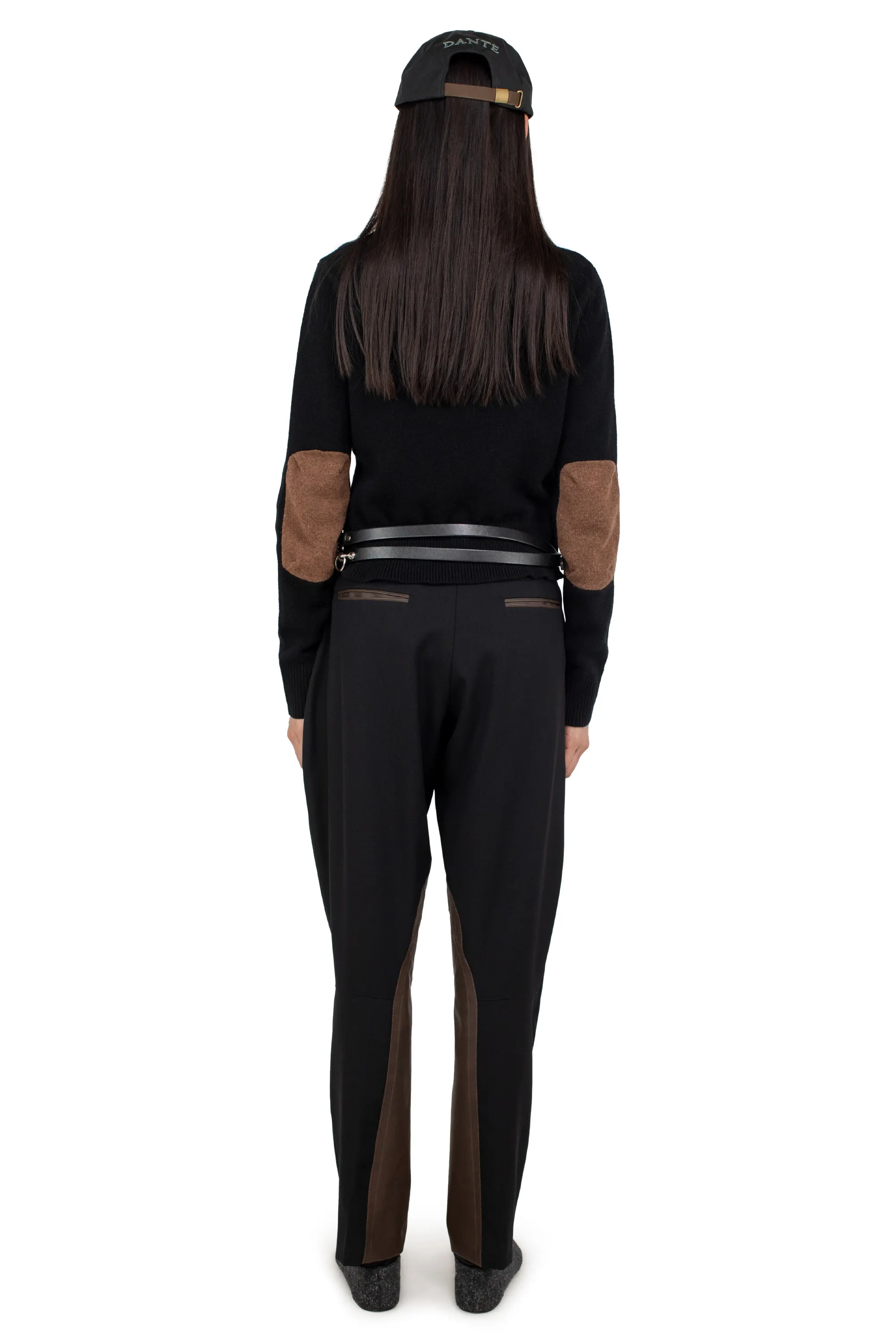 KIKO KOSTADINOV DANTE RIDING TROUSERS - BLACK/D BROWN