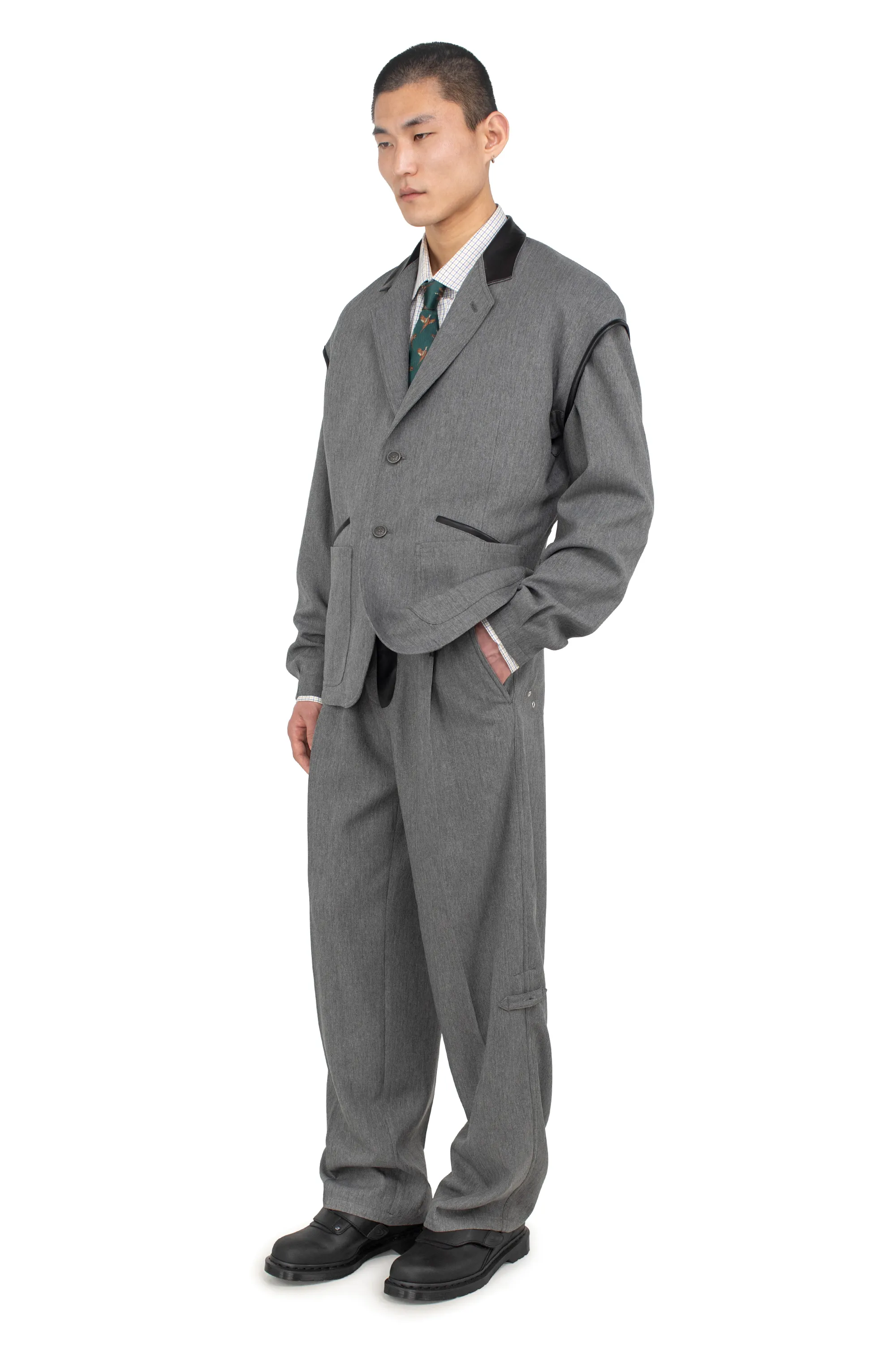 KIKO KOSTADINOV DANTE TAILORED JACKET - STONE GREY