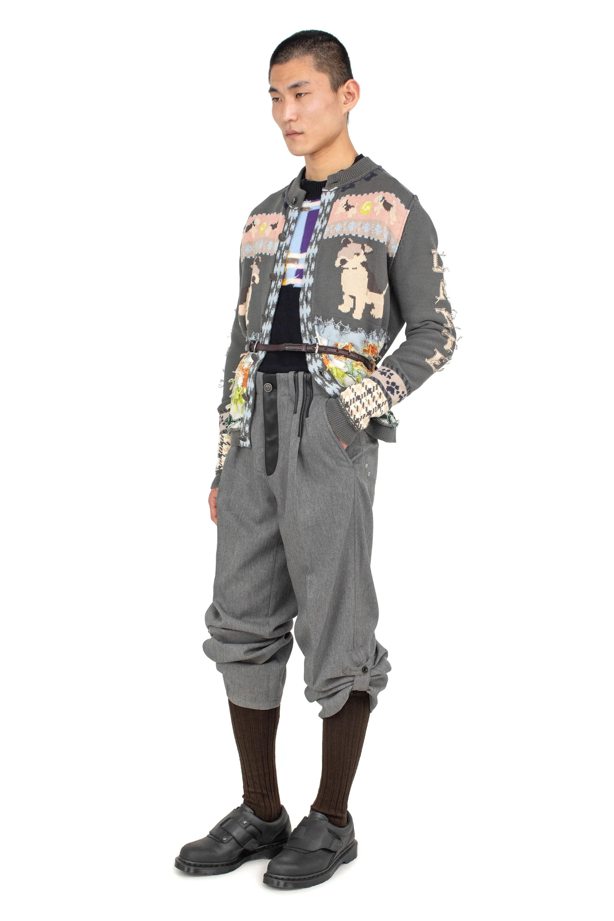 KIKO KOSTADINOV DANTE TAILORED TROUSER - STONE GREY