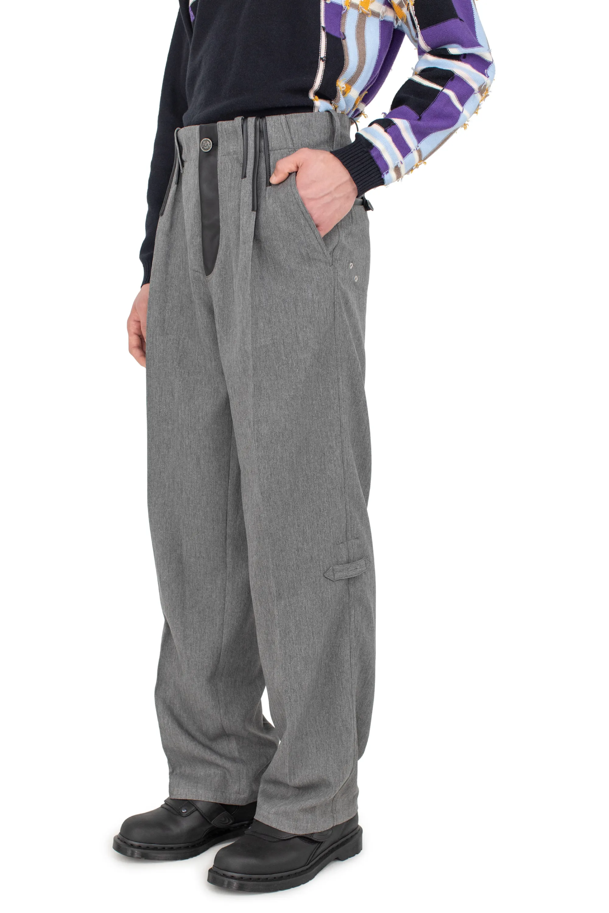 KIKO KOSTADINOV DANTE TAILORED TROUSER - STONE GREY