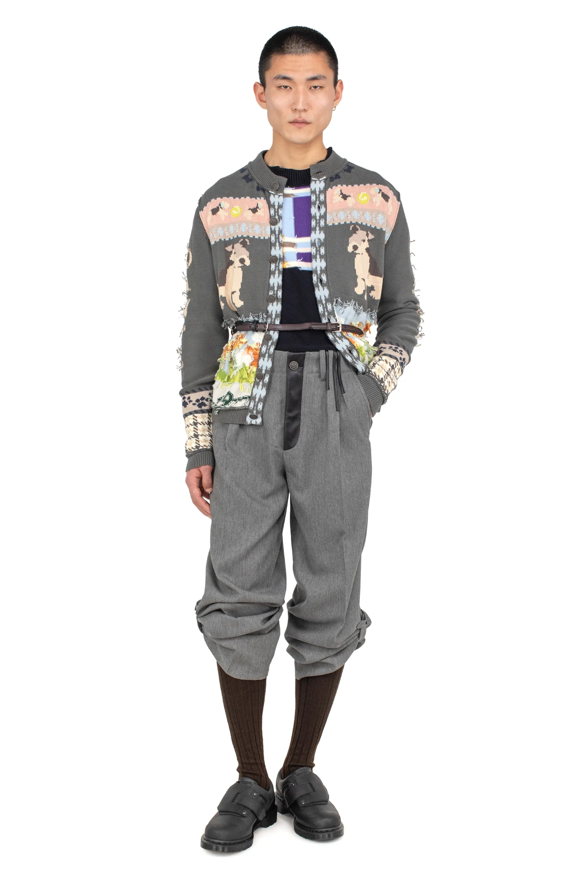 KIKO KOSTADINOV DANTE TAILORED TROUSER - STONE GREY