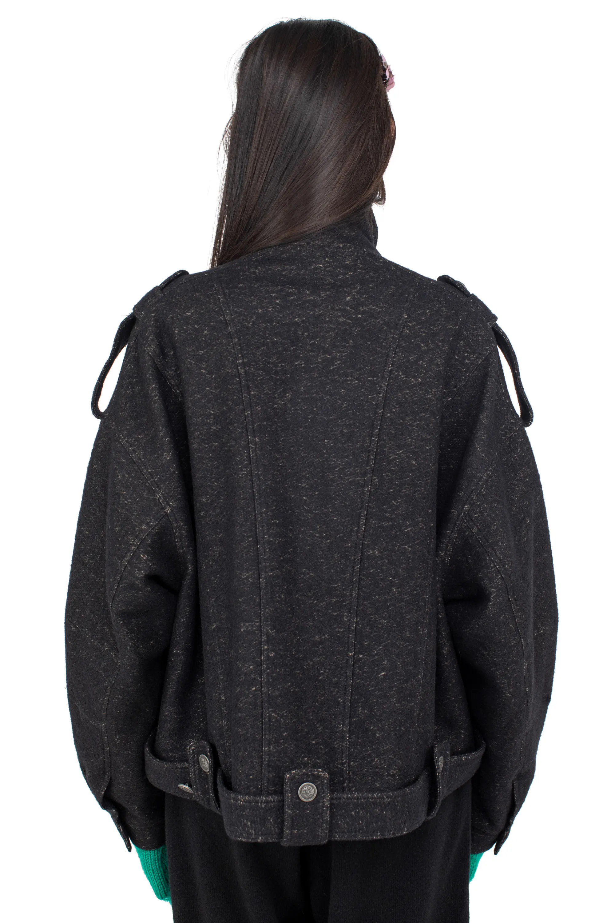 DANTE WORKWEAR JACKET - SPECKLED BLACK – KIKO KOSTADINOV