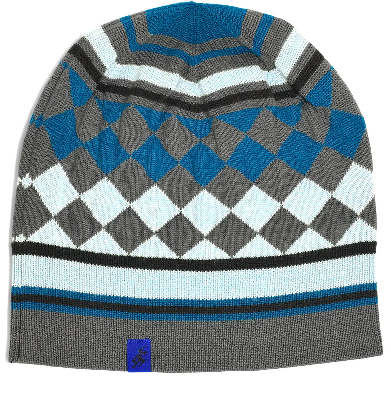 AQUIFOLIA KNIT HAT - ANCHOR GREY/SKY – KIKO KOSTADINOV