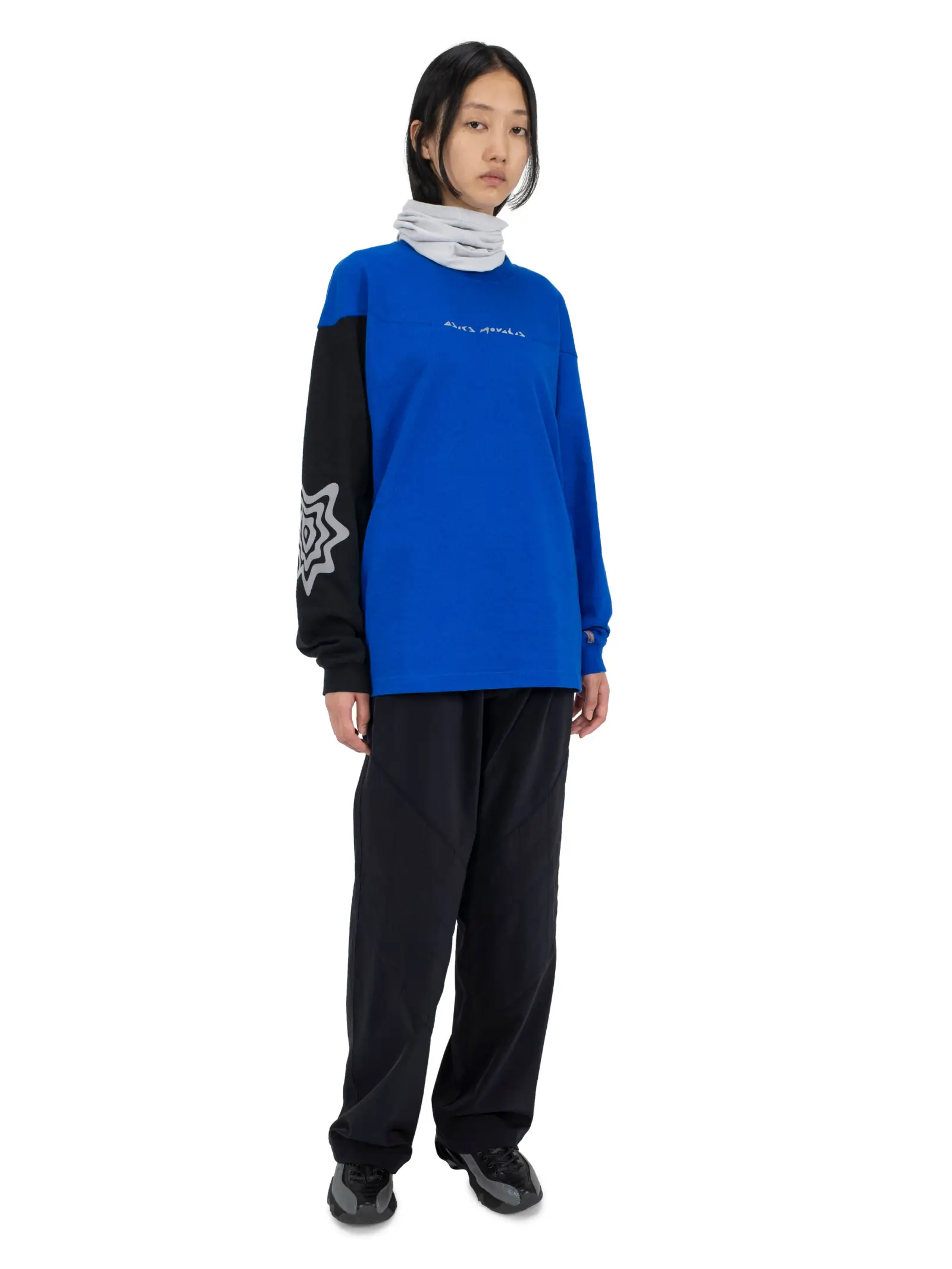 KIKO KOSTADINOV BIXANCE LONG SLEEVE ASICS BLUE X OBSIDIAN BLACK