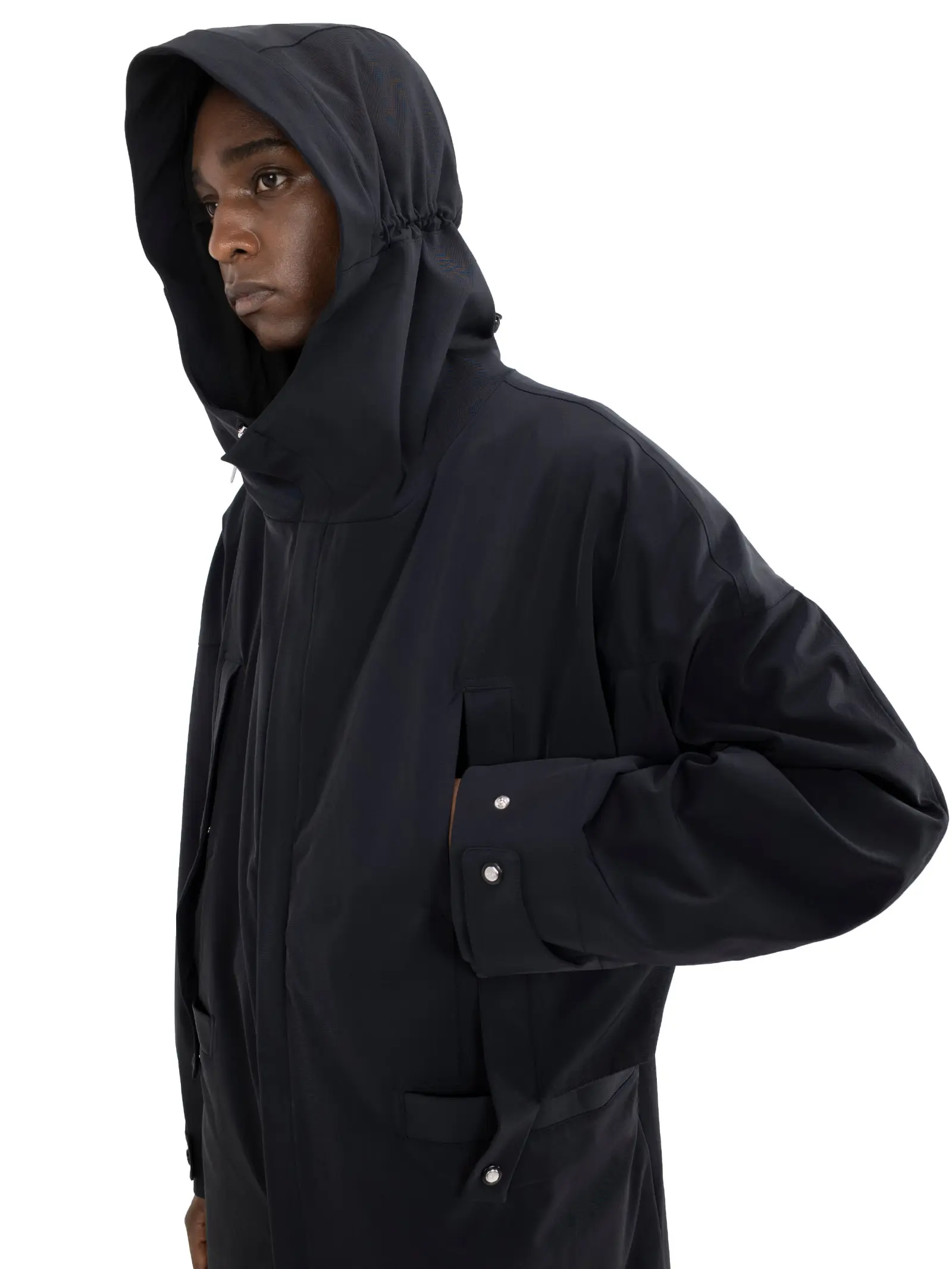 KIKO KOSTADINOV HEVEANOID PARKA OBSIDIAN BLACK