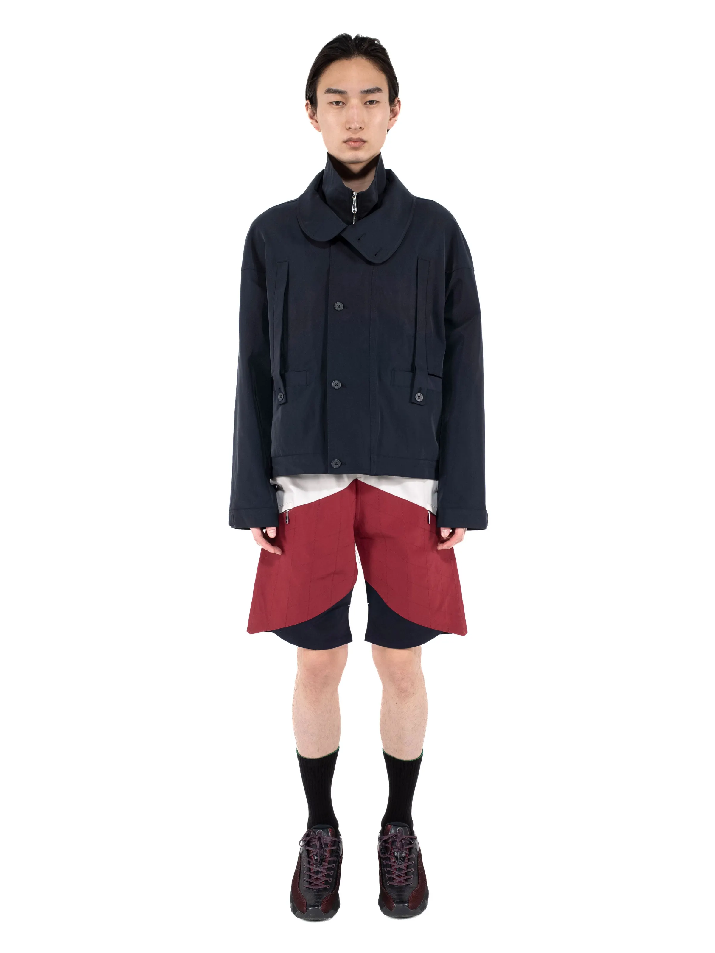 ジャケット・アウター rikotokyo Shirring sleeve blouson LIATRISORY BLOUSON - ANTHRACITE – KIKO KOSTADINOV