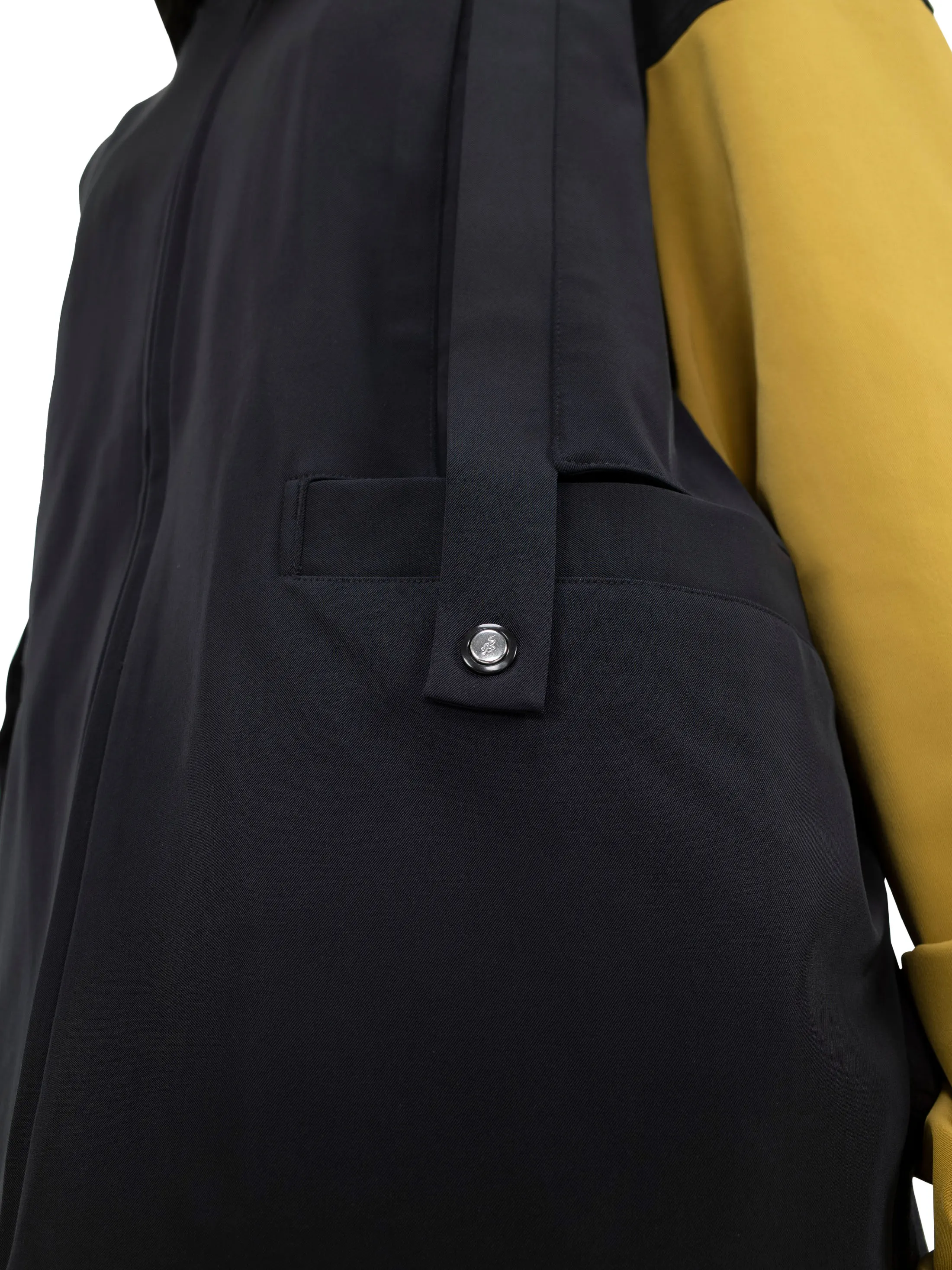 LIATRISORY BOMBER JACKET OBSIDIAN BLACK X MEDALLION YELLOW – KIKO
