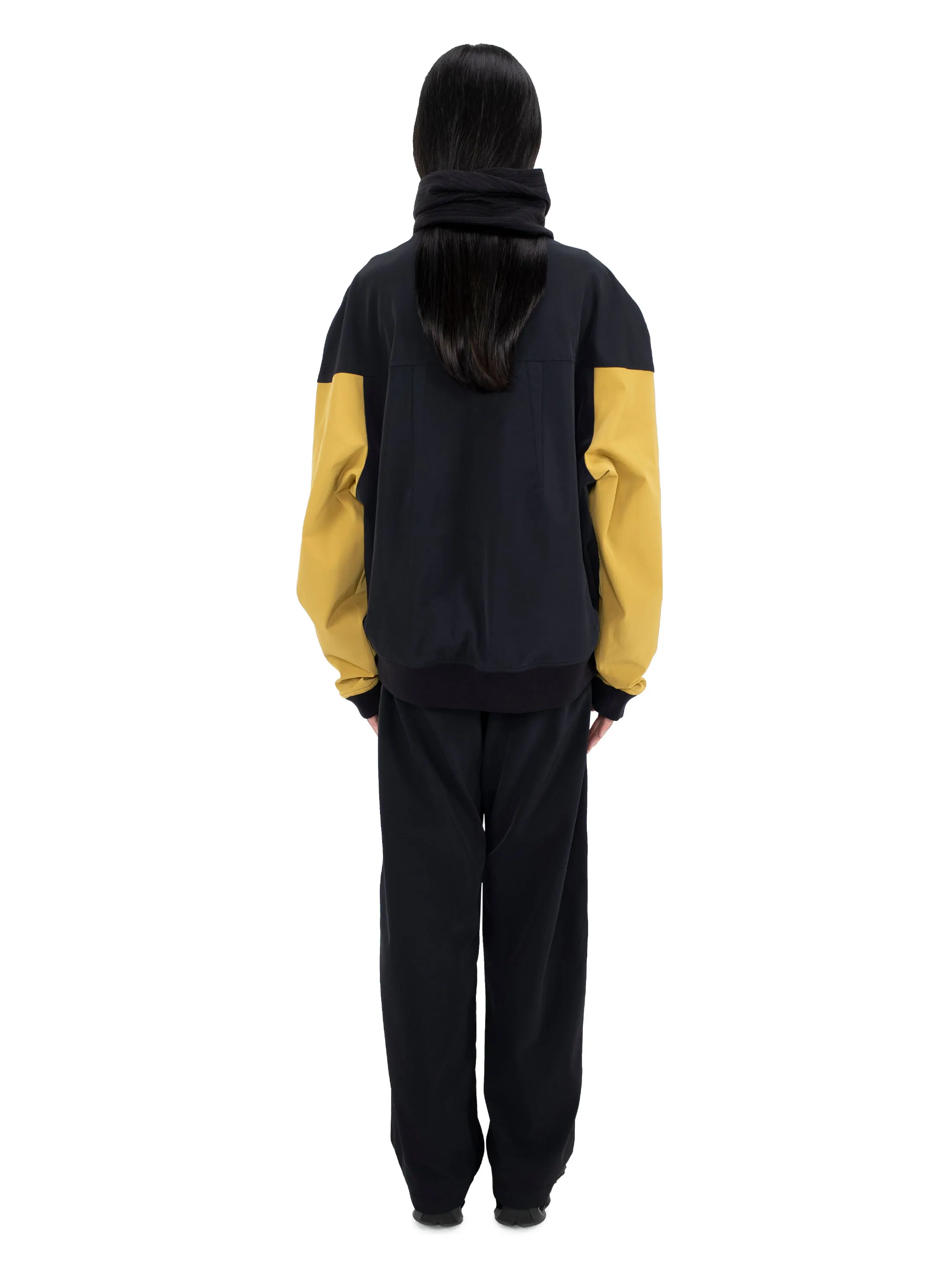 LIATRISORY BOMBER JACKET OBSIDIAN BLACK X MEDALLION YELLOW – KIKO