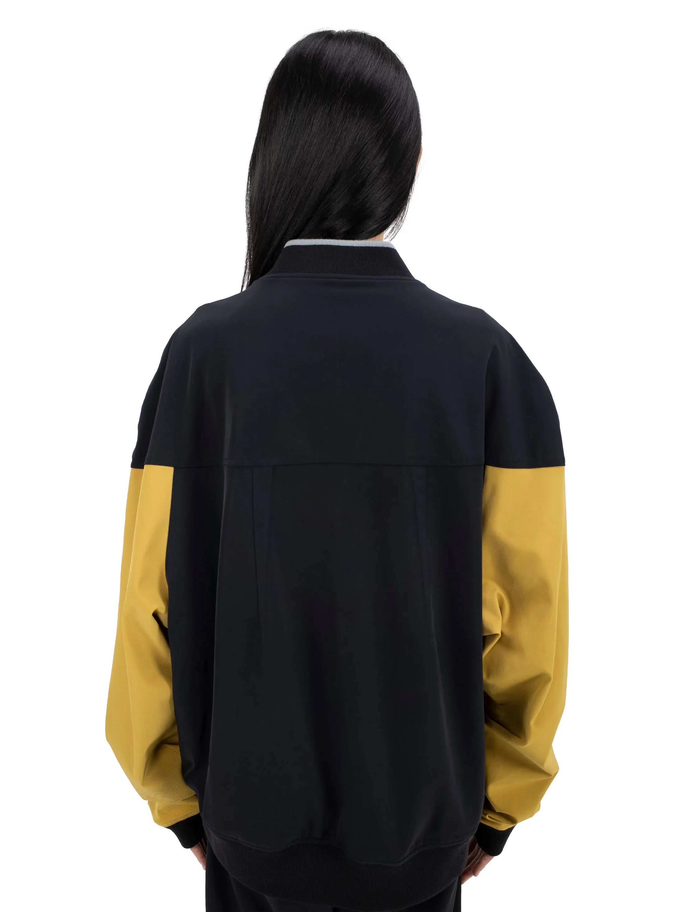 LIATRISORY BOMBER JACKET OBSIDIAN BLACK X MEDALLION YELLOW – KIKO