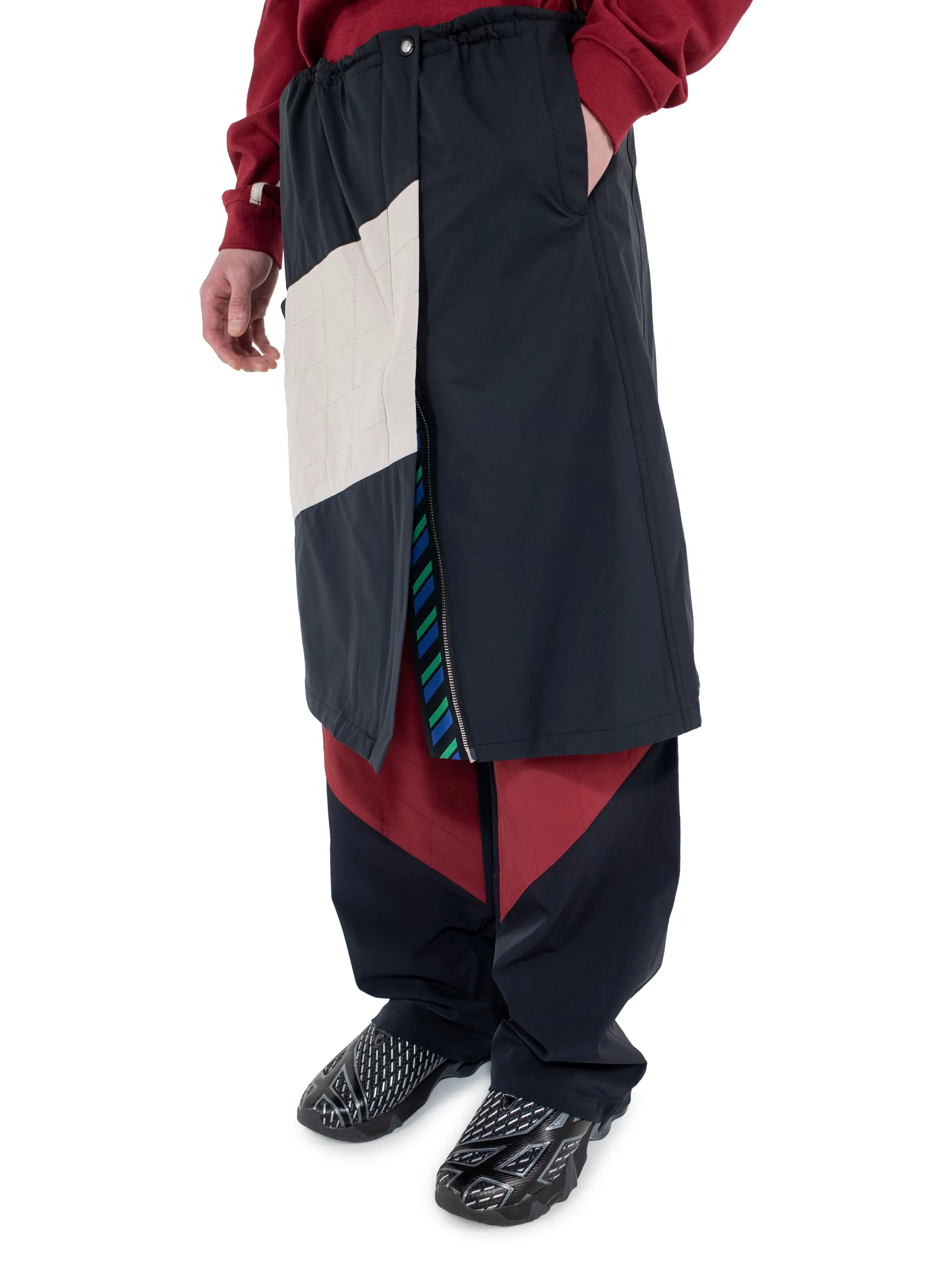 KIKO KOSTADINOV LIATRISORY WRAP SKIRT - ANTHRACITE/QUARTZ