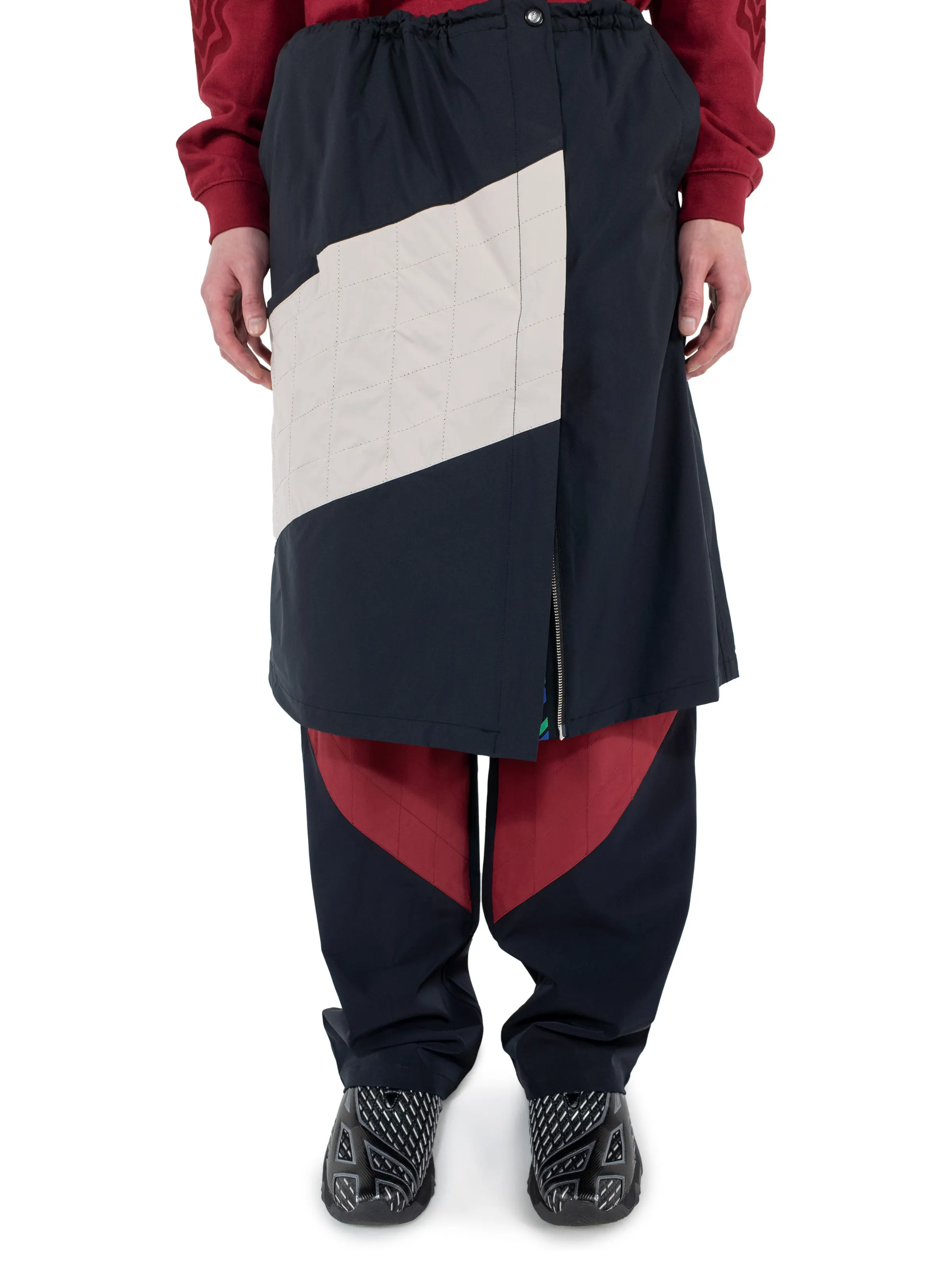 KIKO KOSTADINOV LIATRISORY WRAP SKIRT - ANTHRACITE/QUARTZ